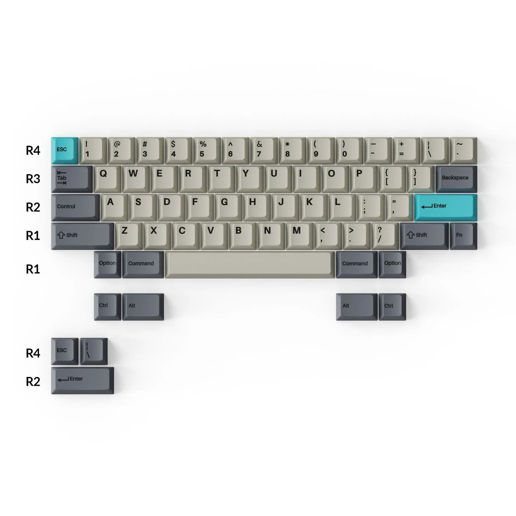Cherry Profile Double-Shot PBT Full Set Keycaps - Dolch Blue - Image 3
