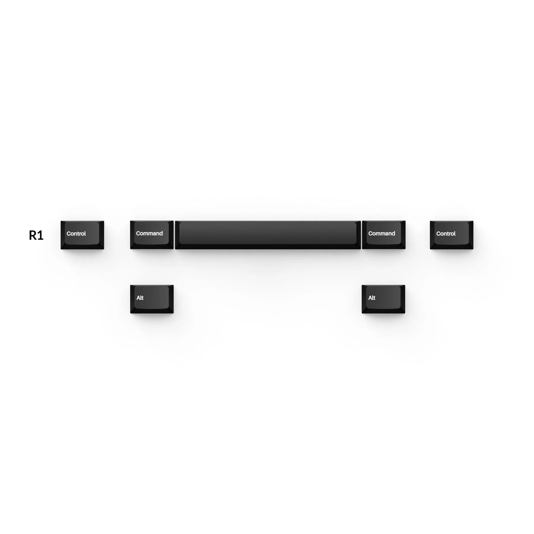 Cherry Profile Double - Shot PBT Full Set Keycaps - White on Black - Wob - Image 4