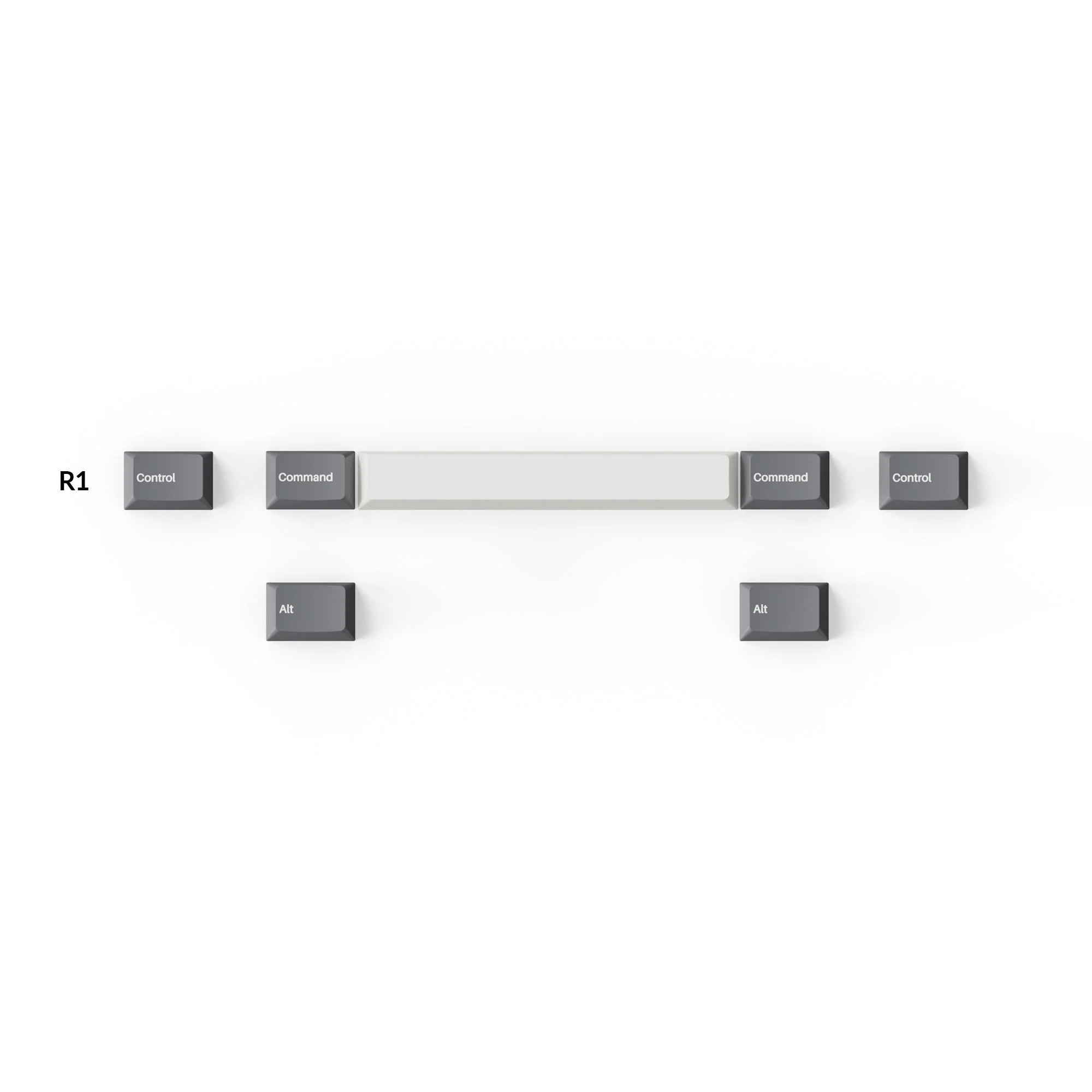 Cherry Profile Double-Shot PBT Full Set Keycaps - Grey, White, and Blue - Image 5