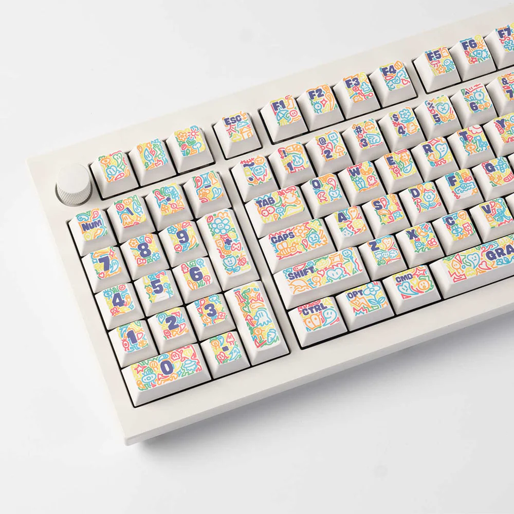 Graffiti Party - Cherry Profile Dye-Sub PBT Full Keycap Set - Image 3