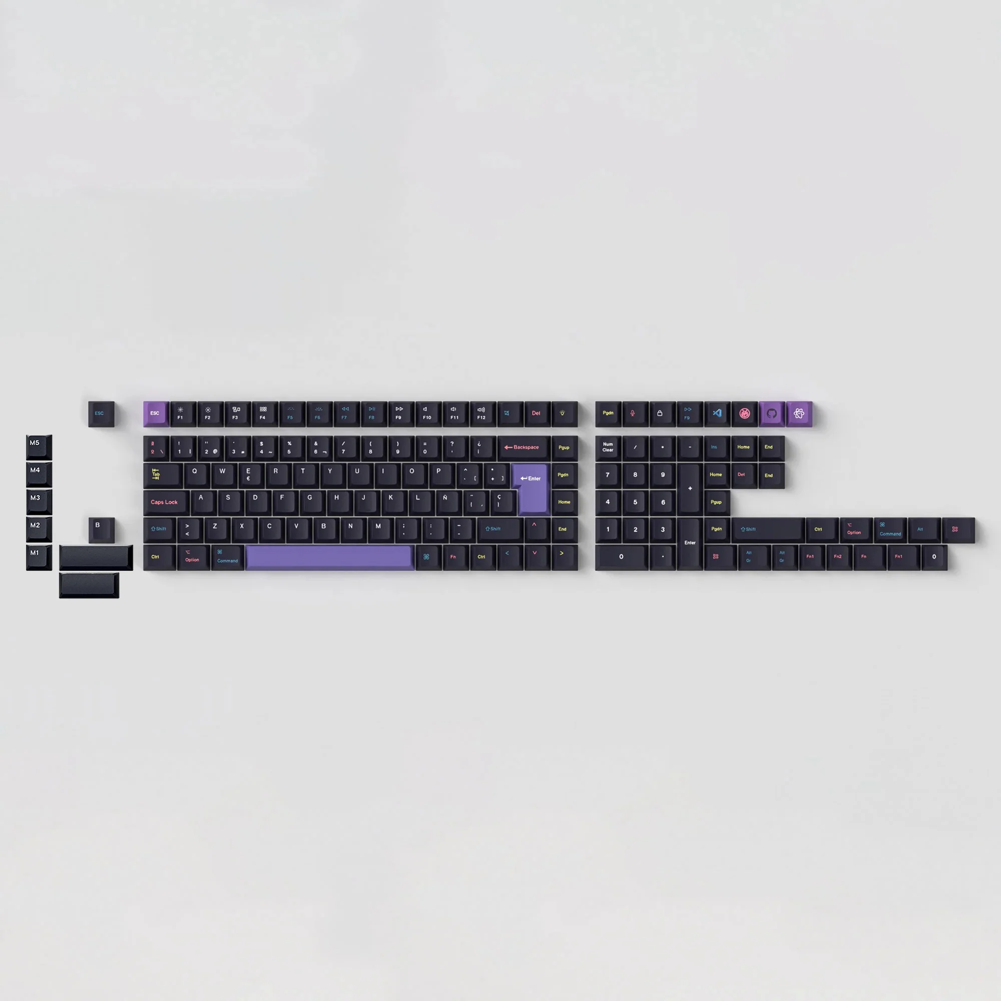ISO Cherry Profile Dye-Sub PBT Full Set Keycap Set - Developer - Image 4
