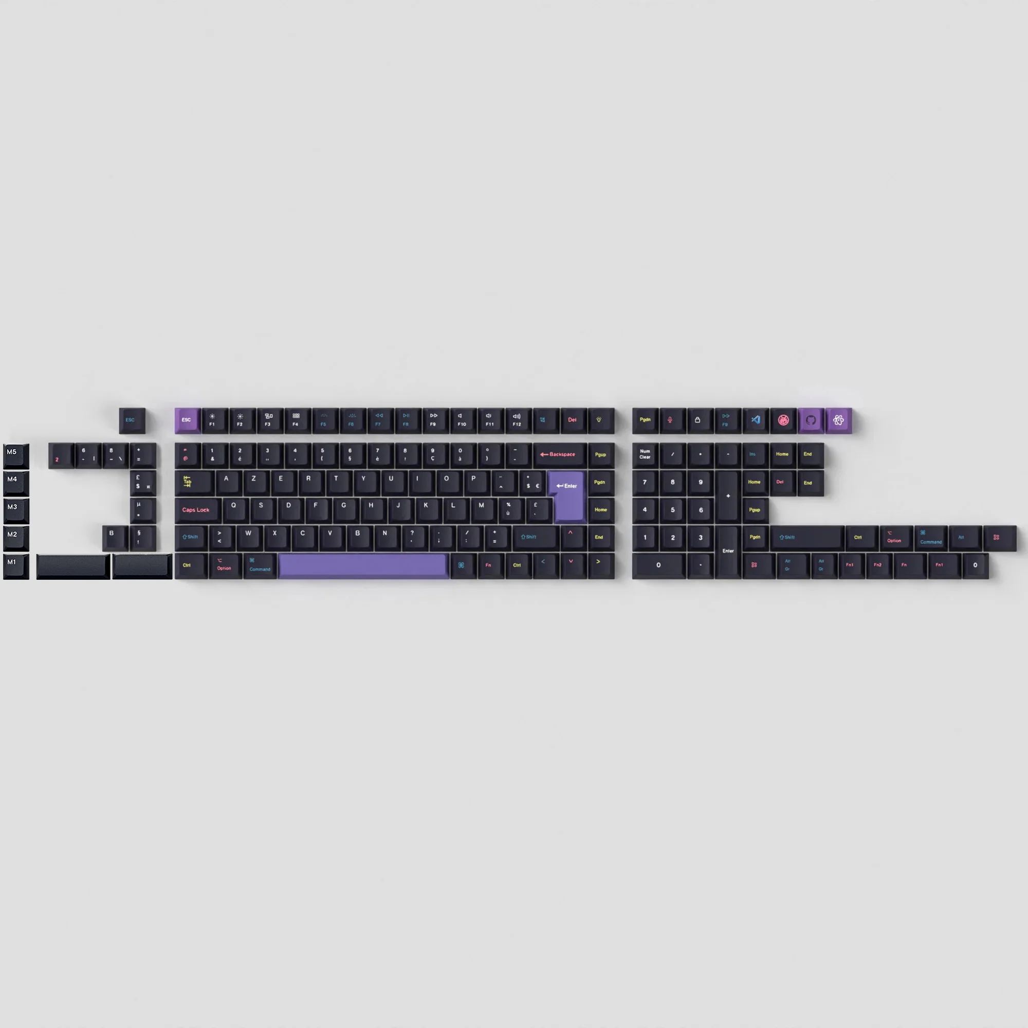 ISO Cherry Profile Dye-Sub PBT Full Set Keycap Set - Developer - Image 5