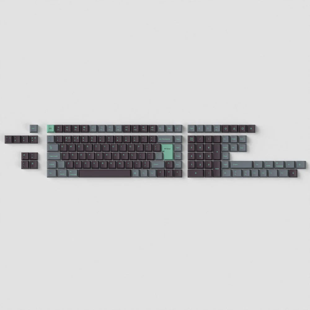ISO Cherry Profile Dye-Sub PBT Full Set Keycap Set - Hacker Mint - Image 6