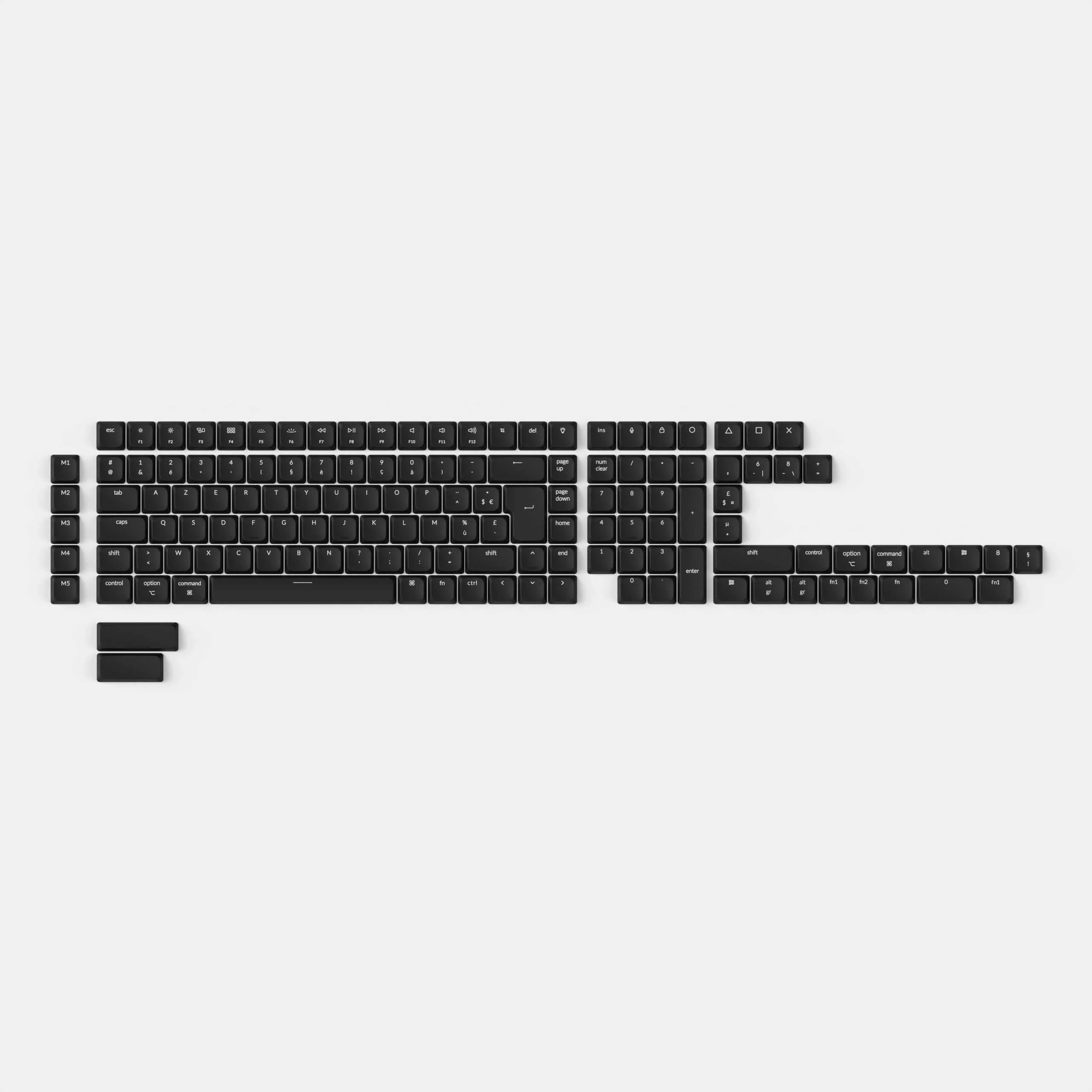 ISO Low Profile Shine-Through ABS LSA Full Set Keycap Set - Image 3