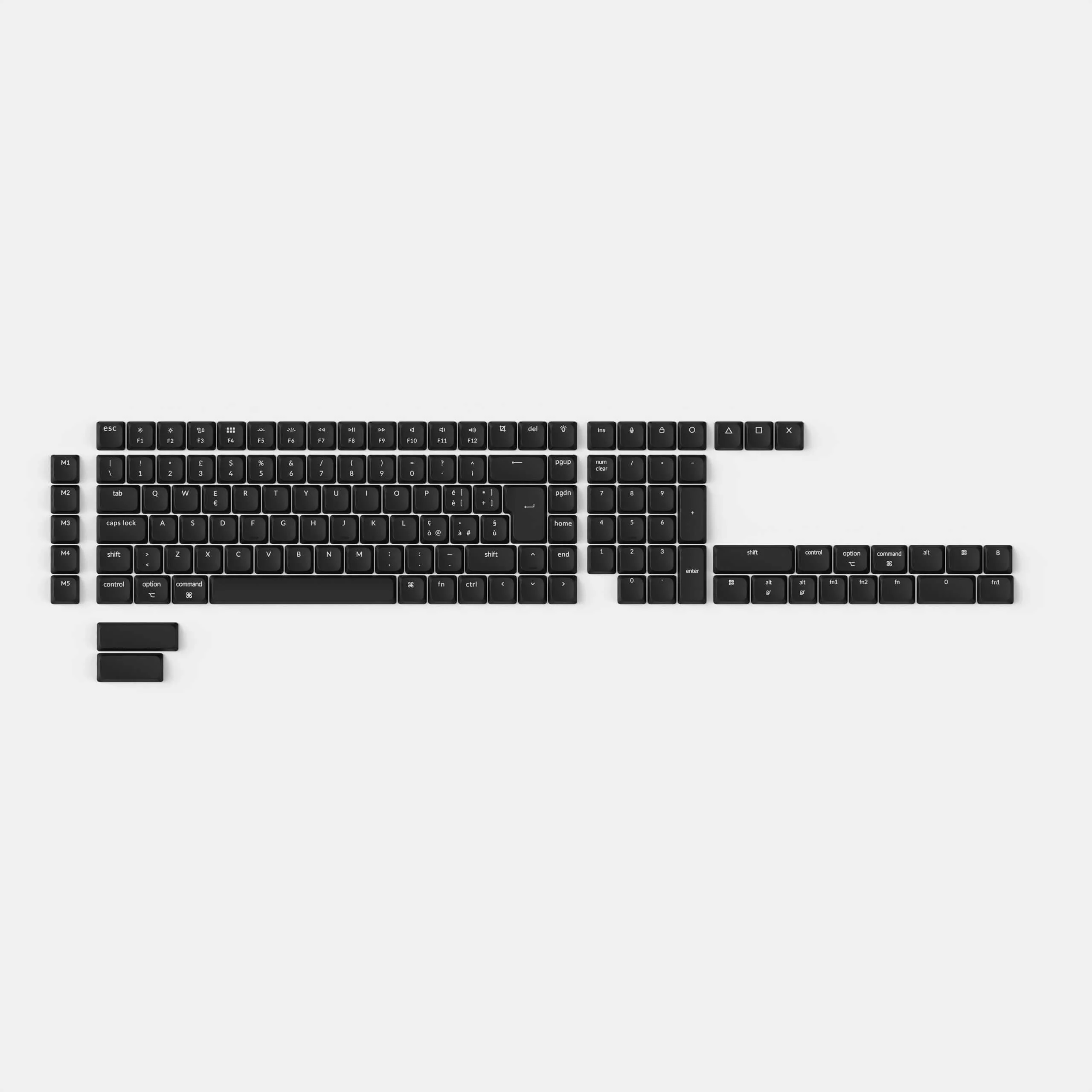 ISO Low Profile Shine-Through ABS LSA Full Set Keycap Set - Image 4