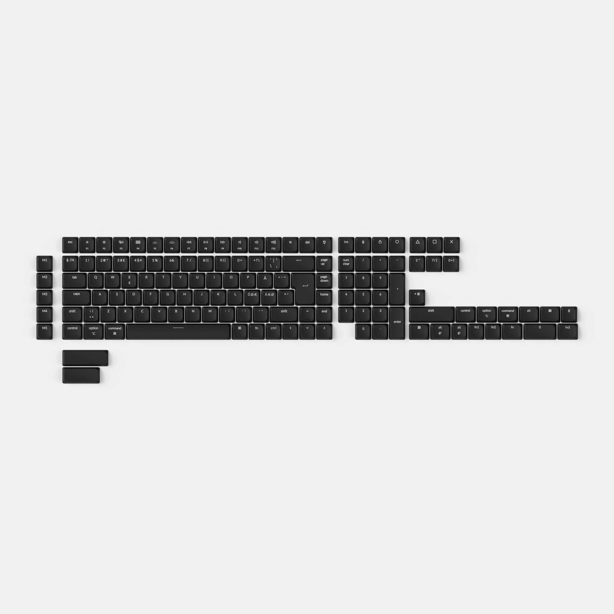 ISO Low Profile Shine-Through ABS LSA Full Set Keycap Set - Image 5