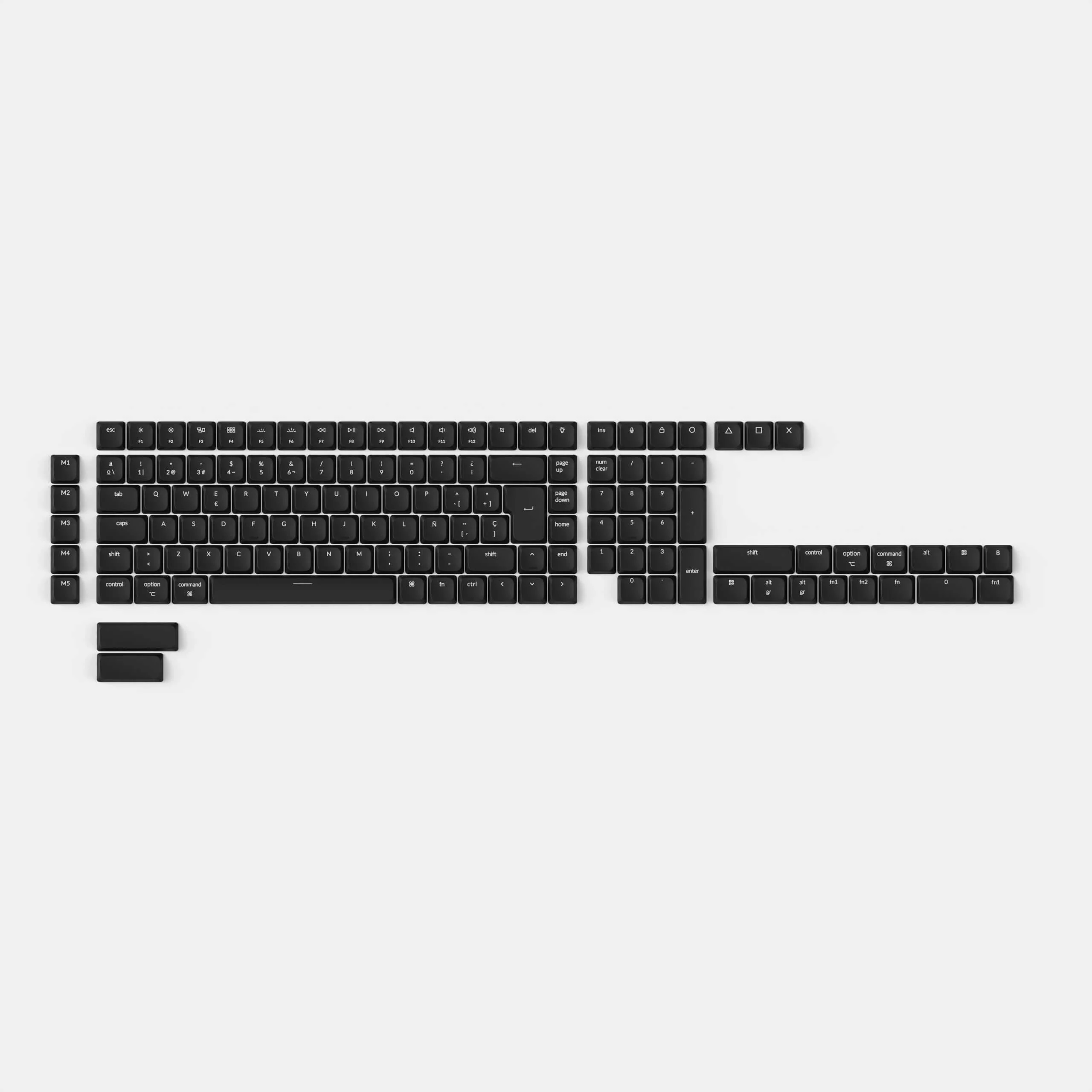 ISO Low Profile Shine-Through ABS LSA Full Set Keycap Set - Image 7