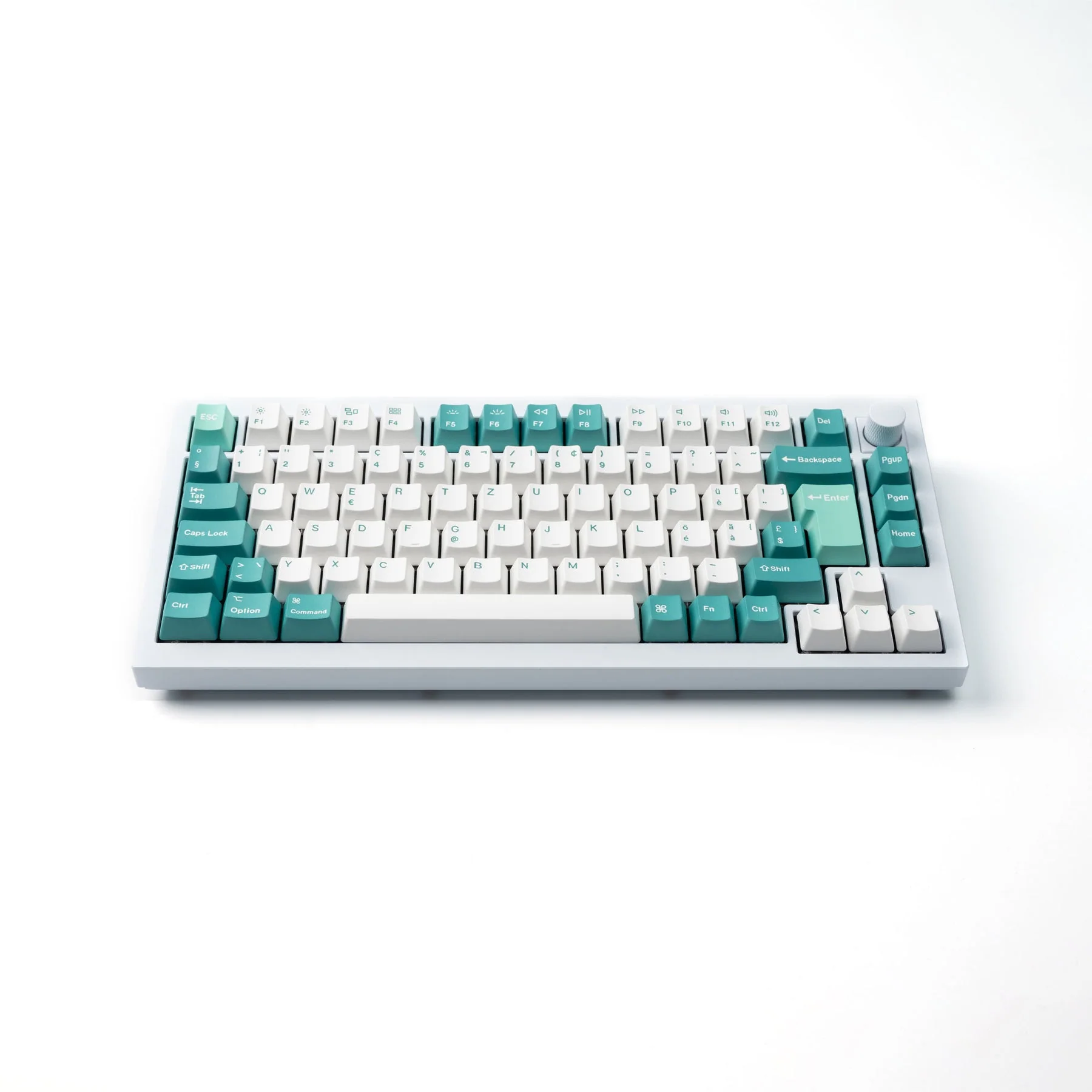 ISO OEM Dye-Sub PBT Full Set Keycap Set - White Mint - Image 2