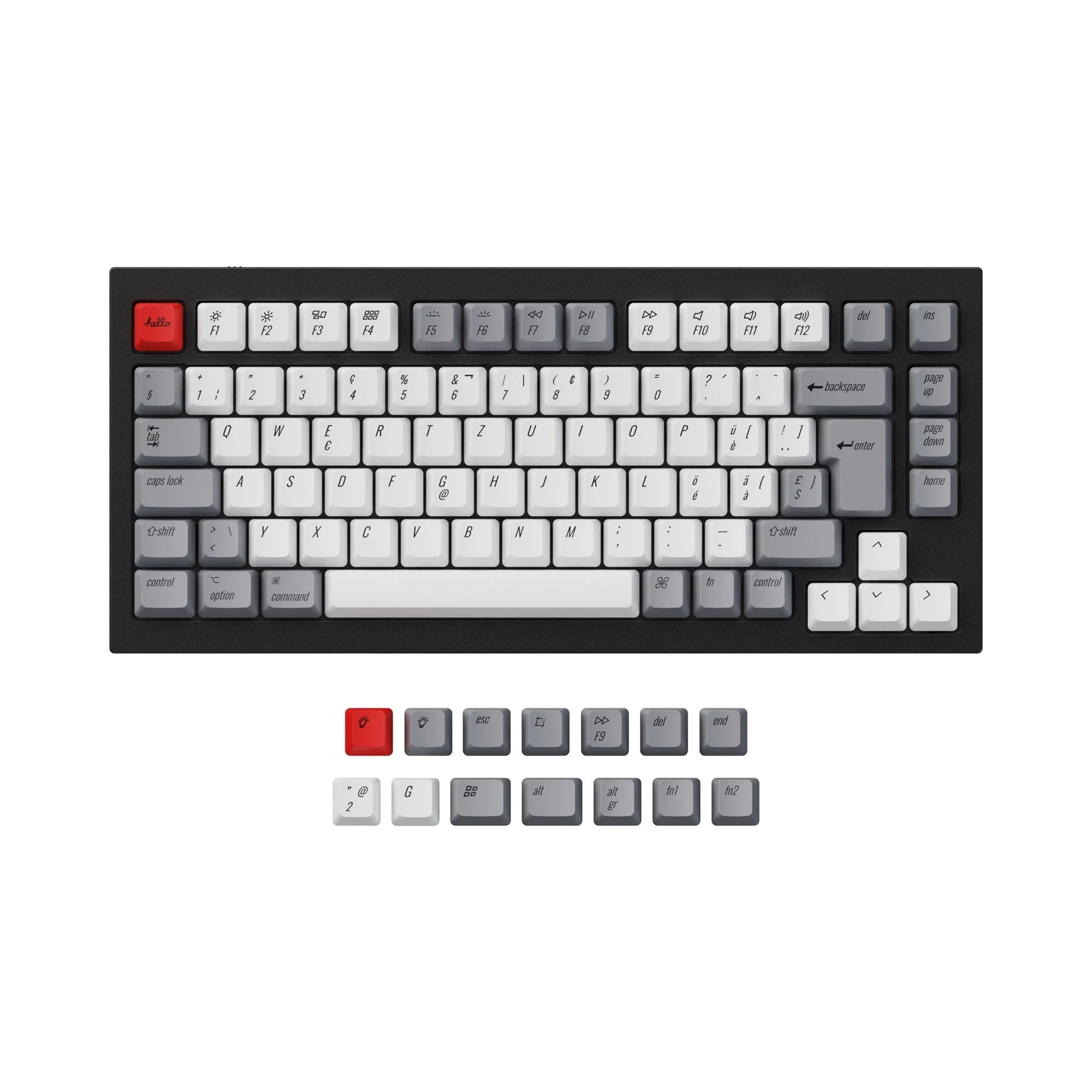 ISO & ANSI Q1 & Q2 & K2 OEM Dye-Sub PBT Keycap Set - Retro - Image 5