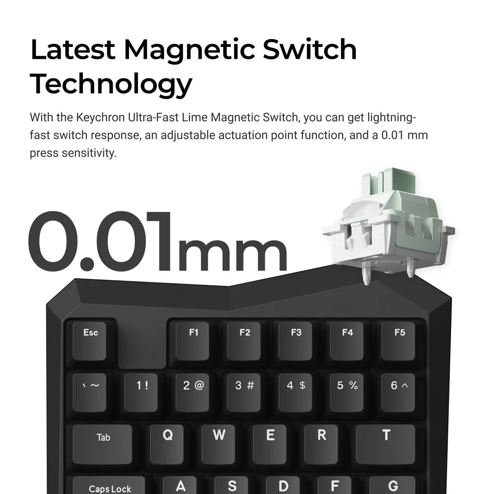 Keychron C0 HE Wired One Handed Magnetic Switch Gaming Keyboard - Image 2