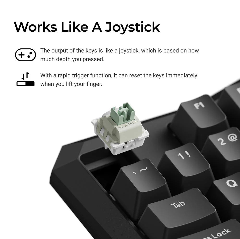 Keychron C0 HE Wired One Handed Magnetic Switch Gaming Keyboard - Image 3