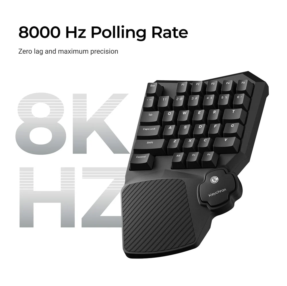 Keychron C0 HE Wired One Handed Magnetic Switch Gaming Keyboard - Image 4