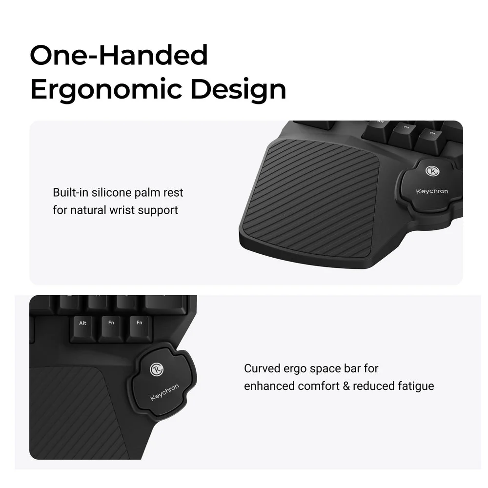 Keychron C0 HE Wired One Handed Magnetic Switch Gaming Keyboard - Image 5