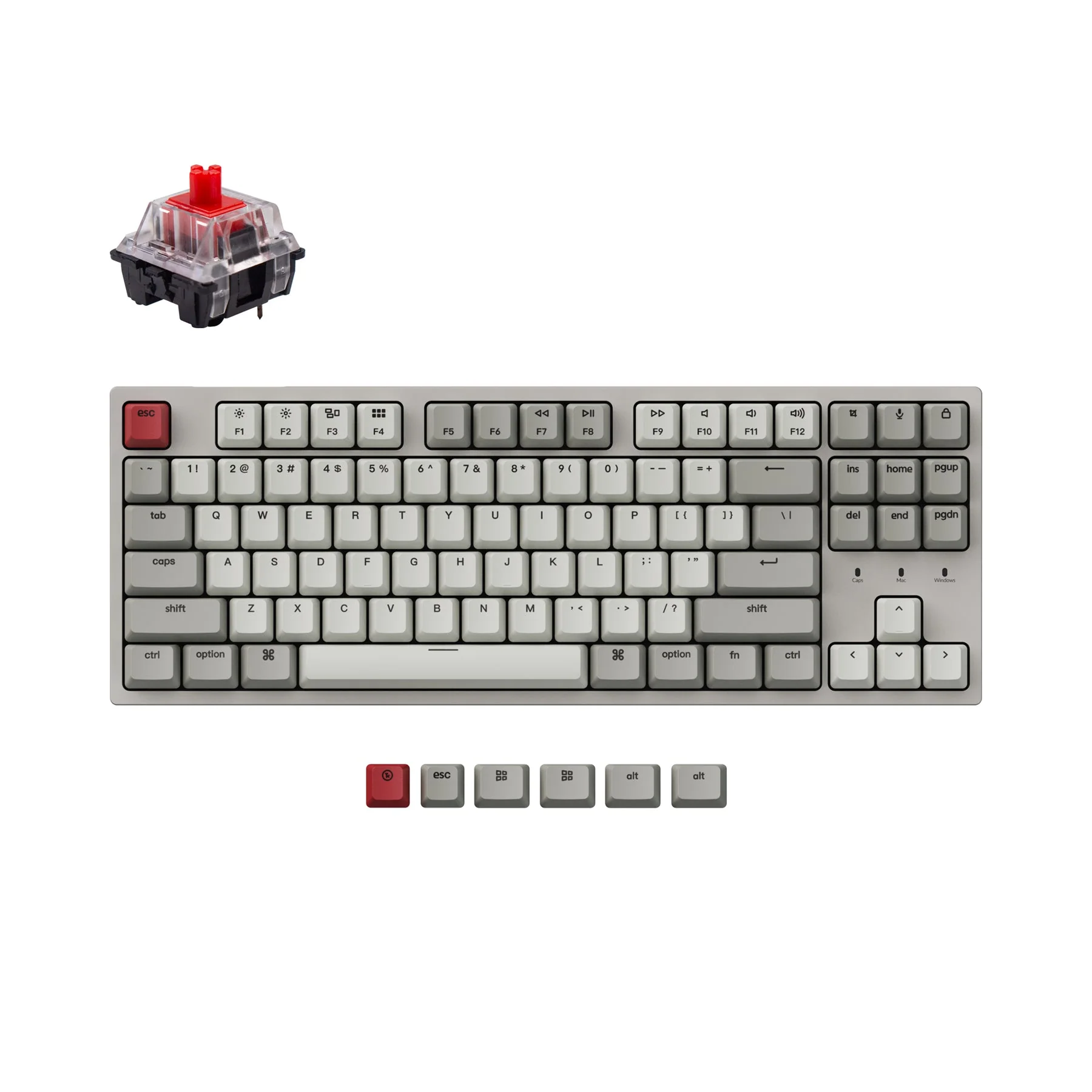 Keychron C1 Wired Mechanical Keyboard (US ANSI Layout) - Image 7