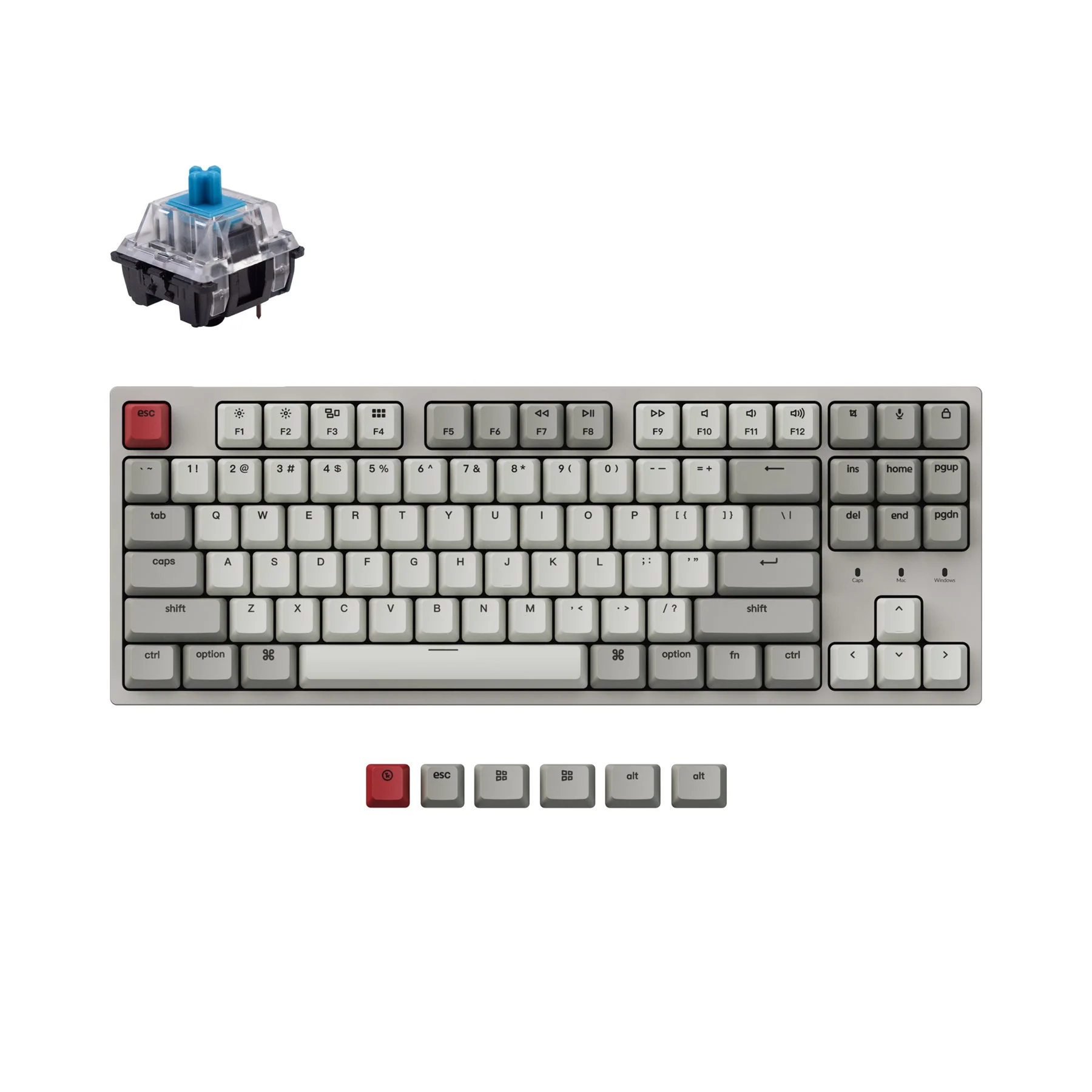 Keychron C1 Wired Mechanical Keyboard (US ANSI Layout) - Image 8
