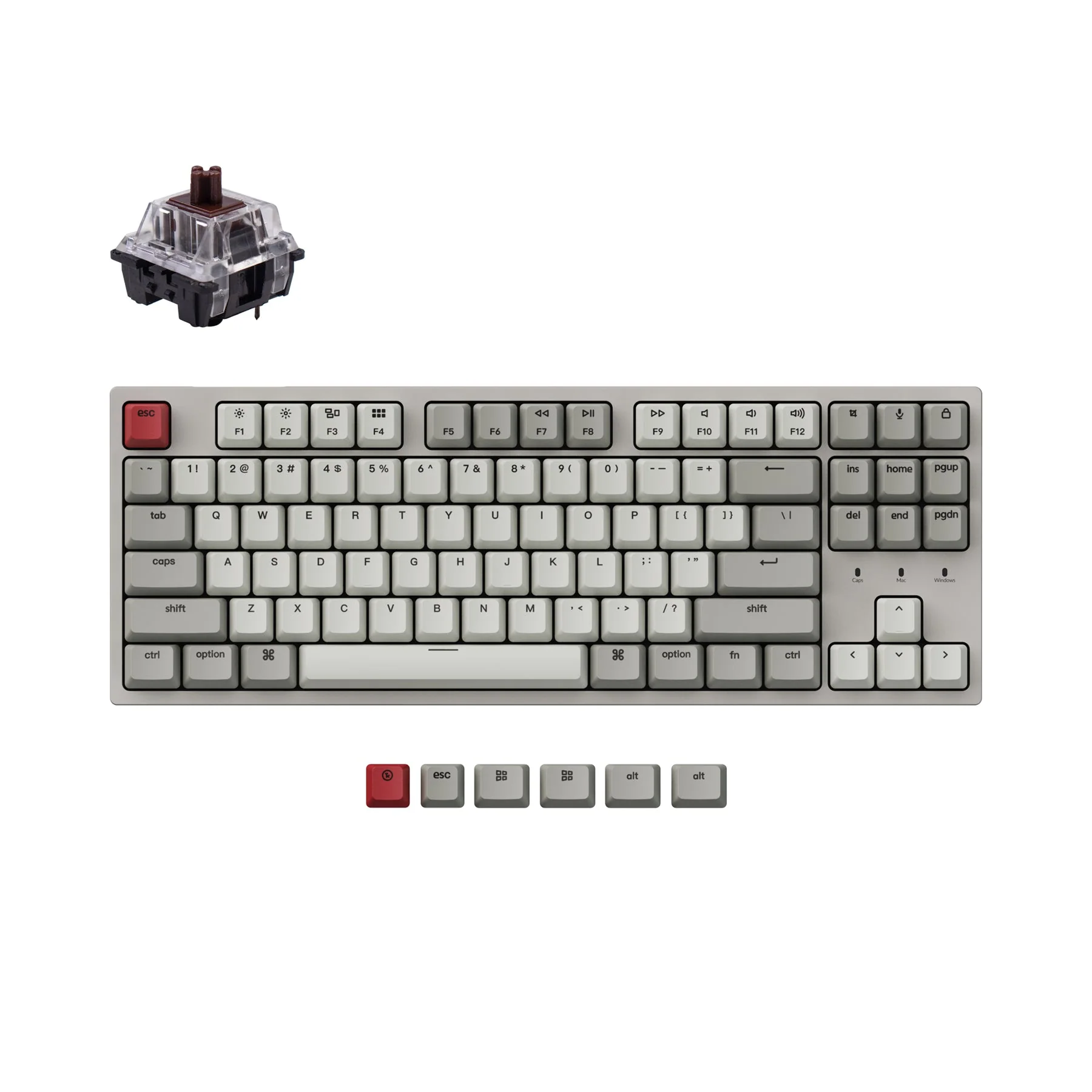 Keychron C1 Wired Mechanical Keyboard (US ANSI Layout) - Image 9