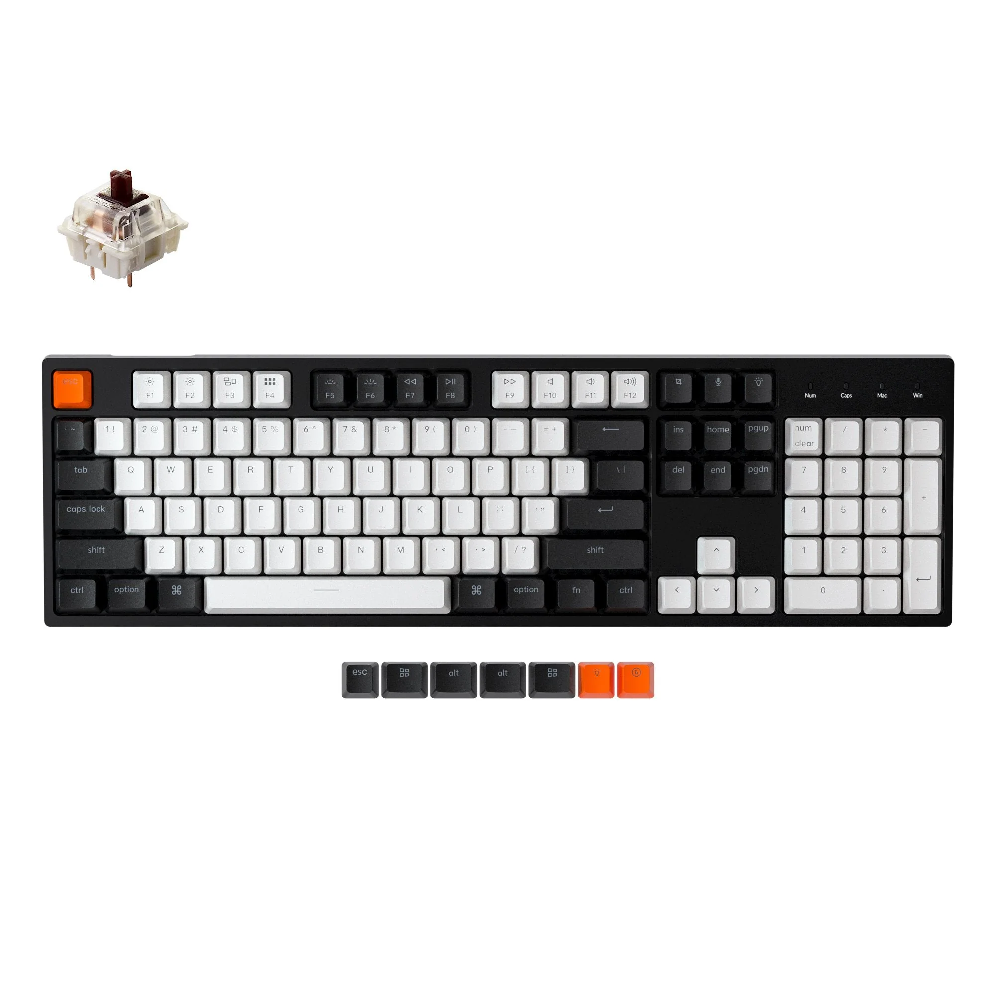 Keychron C2 Wired Mechanical Keyboard (US ANSI Layout) - Image 3