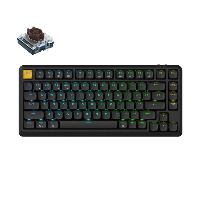Keychron J1 QMK Wireless Mechanical Keyboard (US ANSI Layout) - Image 2