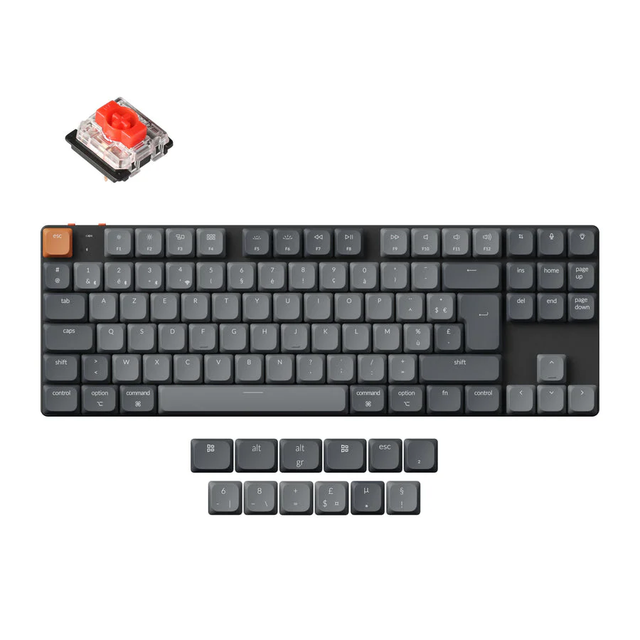 Keychron K1 Max QMK Wireless Custom Mechanical Keyboard ISO Layout Collection - Image 9
