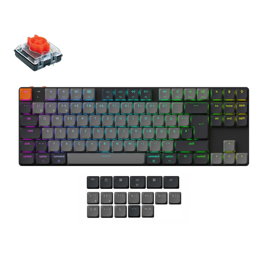 Keychron K1 QMK Wireless Mechanical Keyboard (ISO Layout) - Version 6 - Image 4