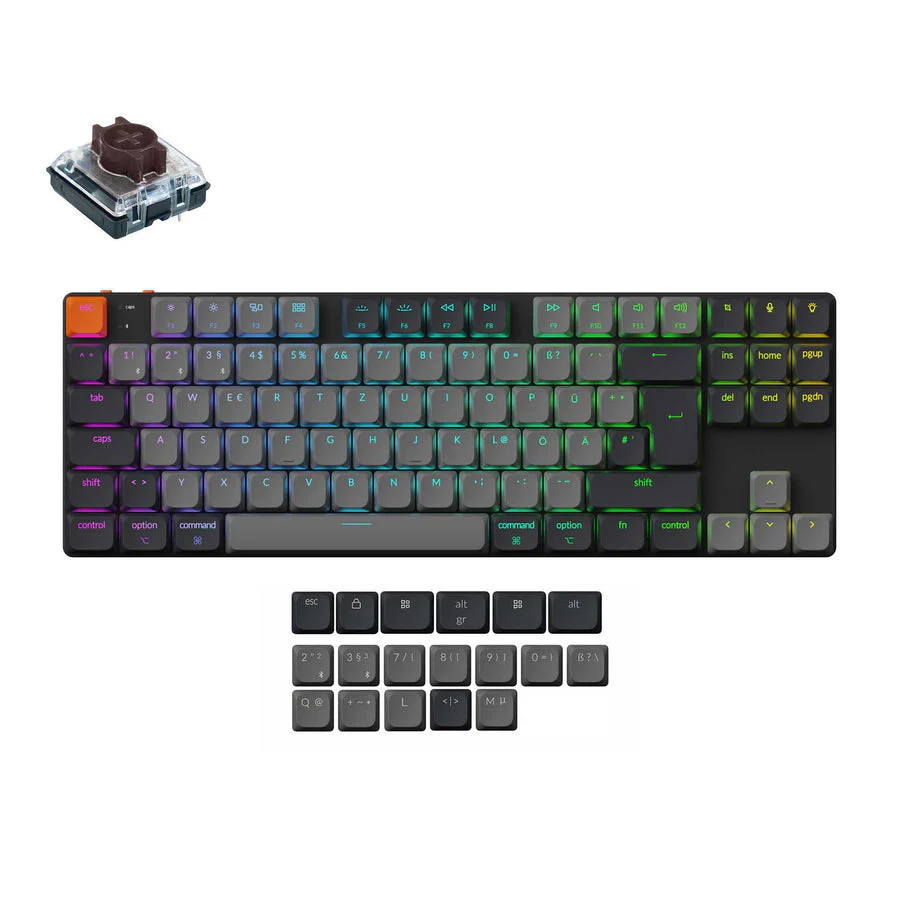 Keychron K1 QMK Wireless Mechanical Keyboard (ISO Layout) - Version 6 - Image 5