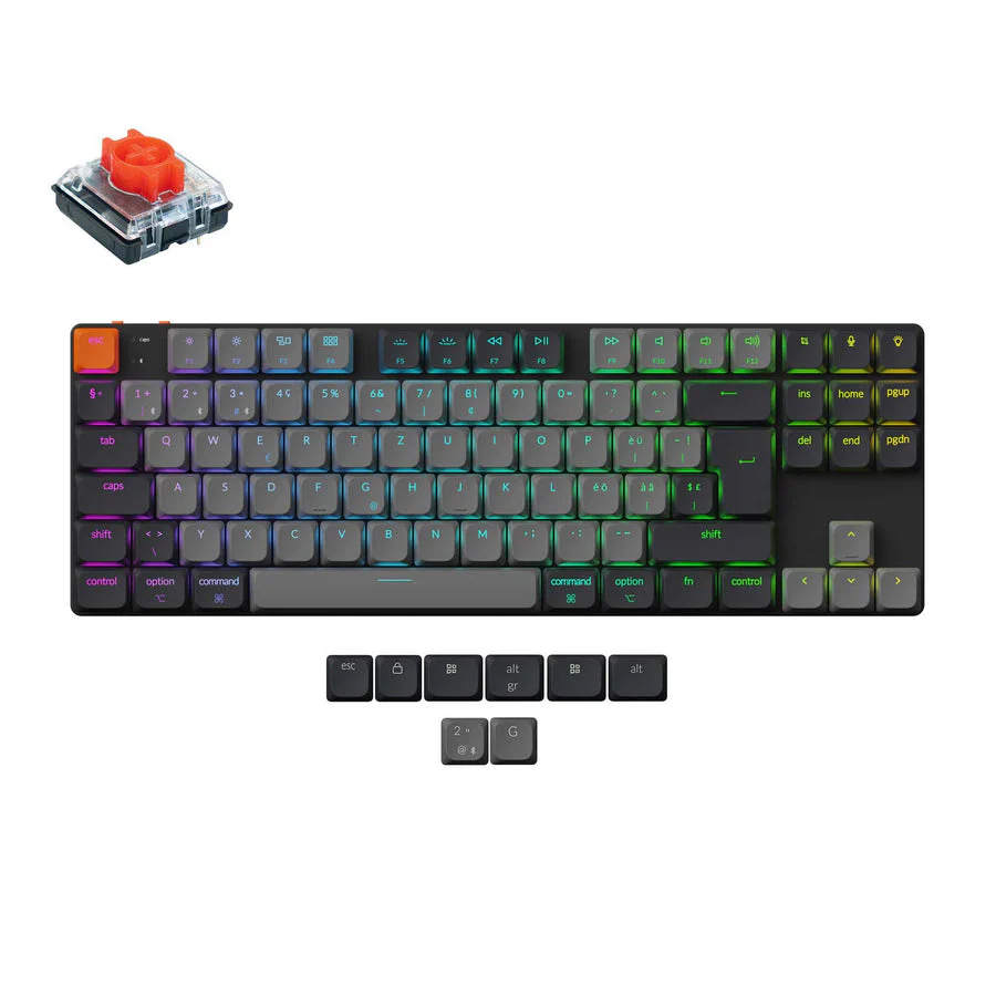 Keychron K1 QMK Wireless Mechanical Keyboard (ISO Layout) - Version 6 - Image 7