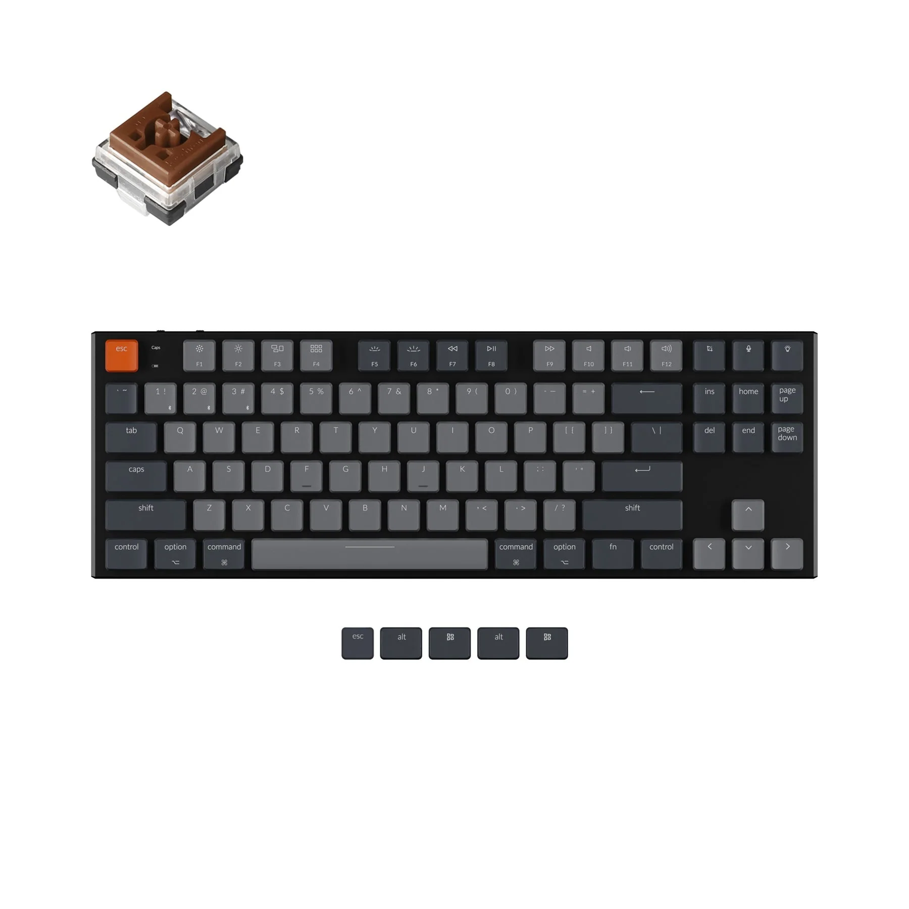 Keychron K1 Wireless Mechanical Keyboard Version 5 (US ANSI Layout) - Image 3