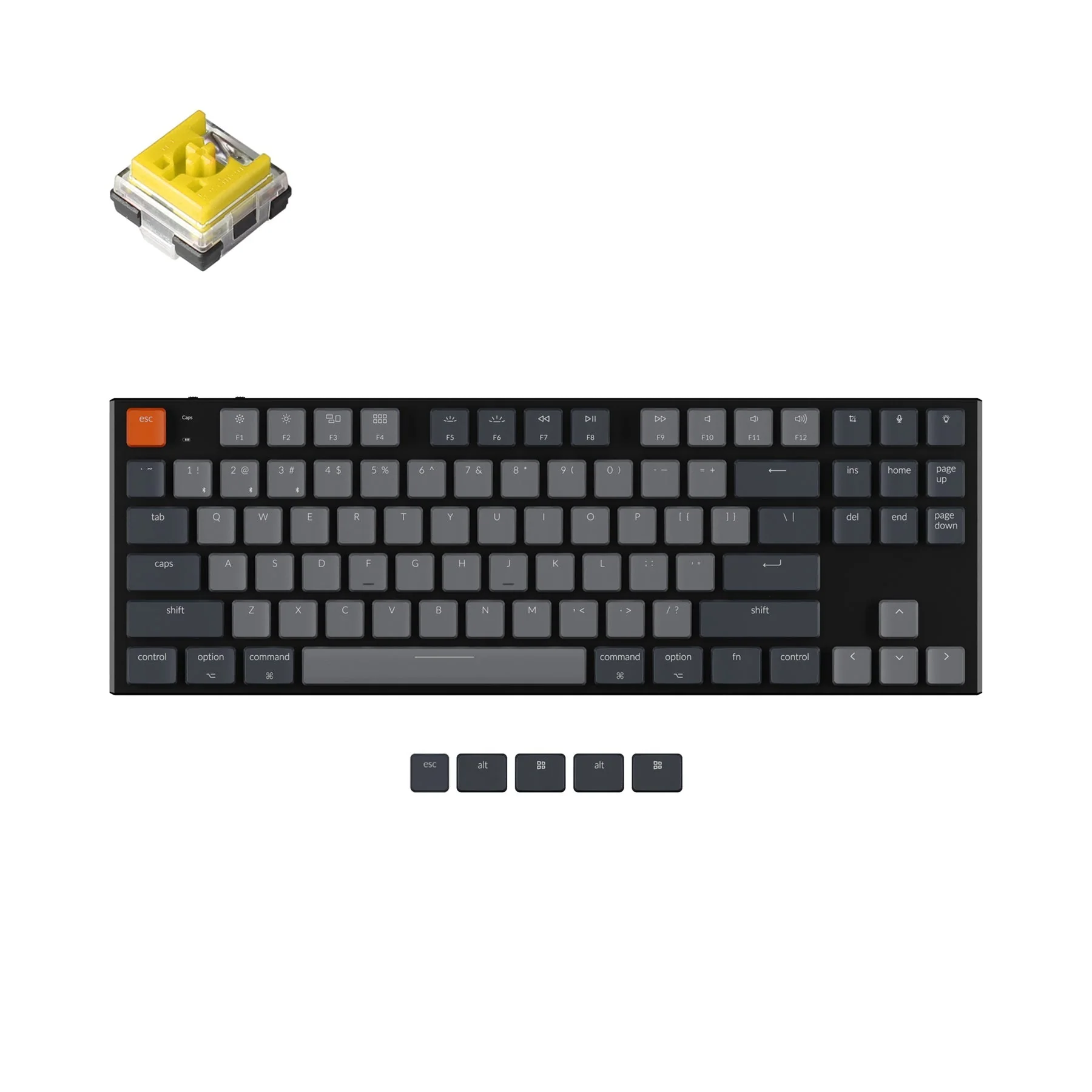 Keychron K1 Wireless Mechanical Keyboard Version 5 (US ANSI Layout) - Image 4
