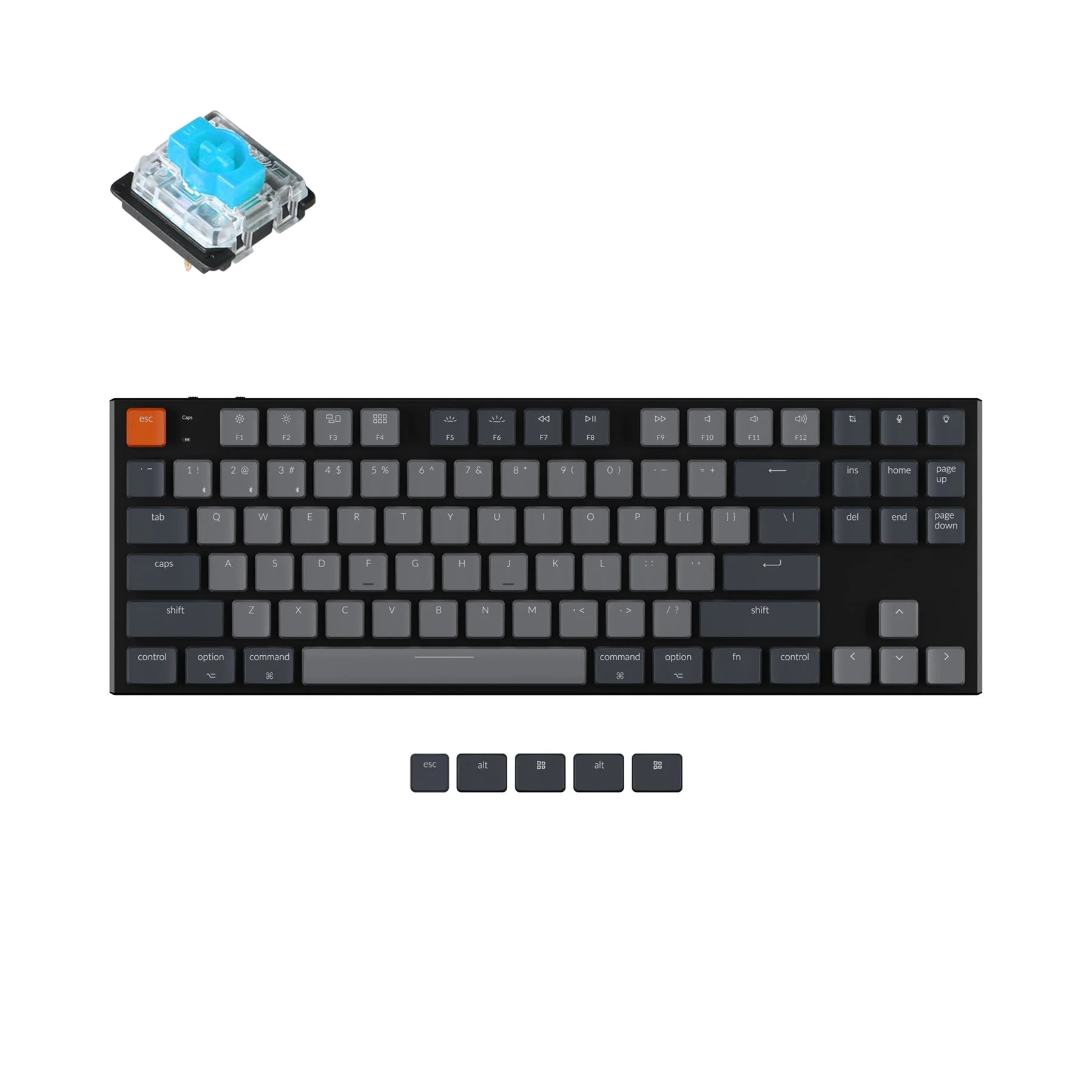 Keychron K1 Wireless Mechanical Keyboard Version 5 (US ANSI Layout) - Image 7