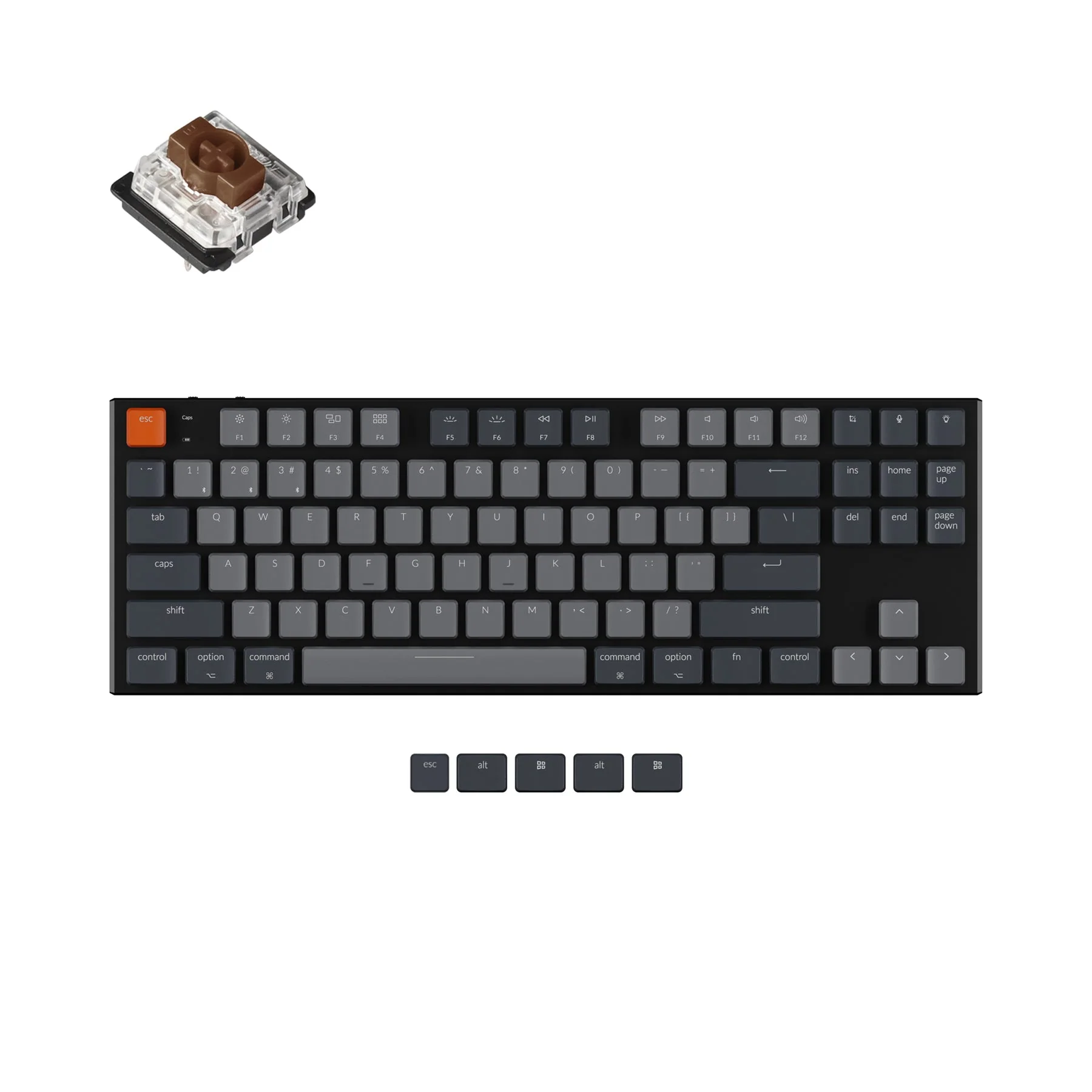 Keychron K1 Wireless Mechanical Keyboard Version 5 (US ANSI Layout) - Image 8
