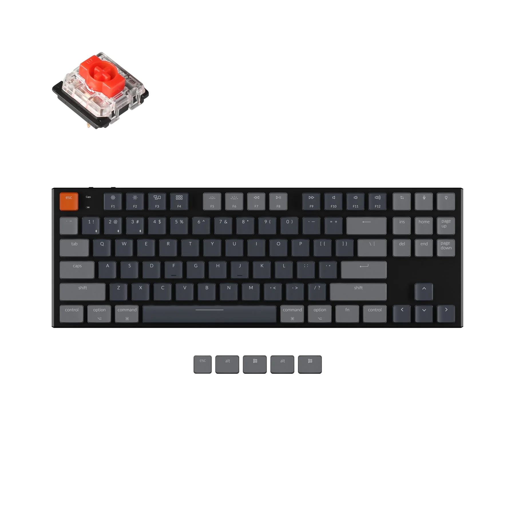 Keychron K1 Wireless Mechanical Keyboard Version 5 (US ANSI Layout) - Image 9