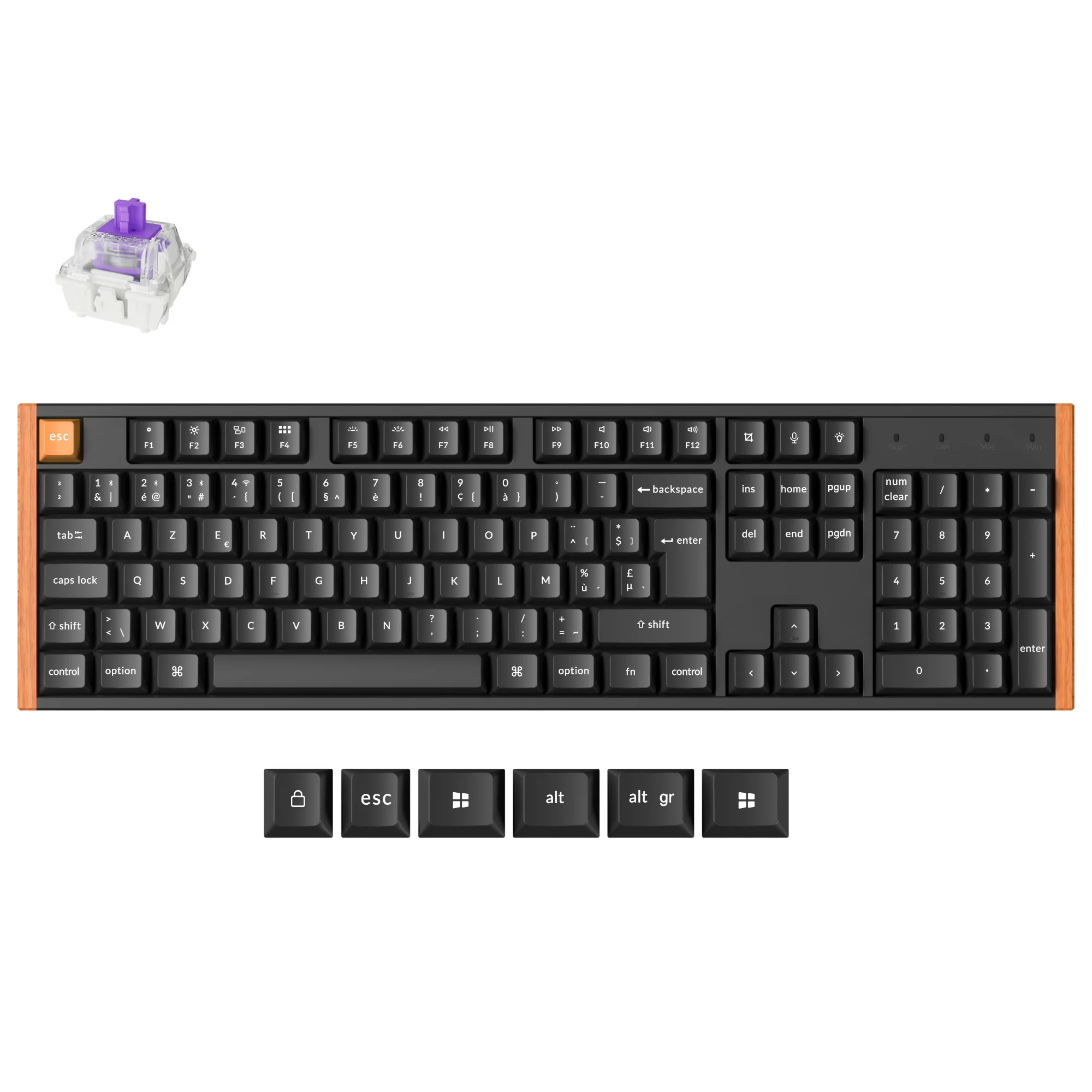 Keychron K10 HE Wireless Magnetic Switch Custom Keyboard ISO Layout Collection - Image 3
