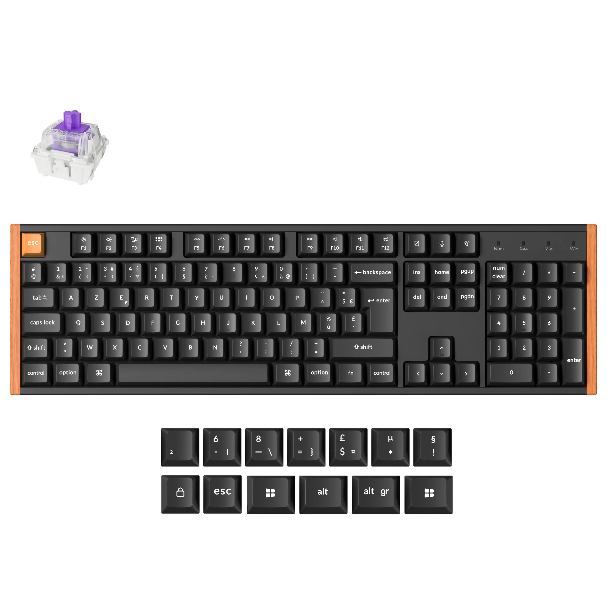 Keychron K10 HE Wireless Magnetic Switch Custom Keyboard ISO Layout Collection - Image 6