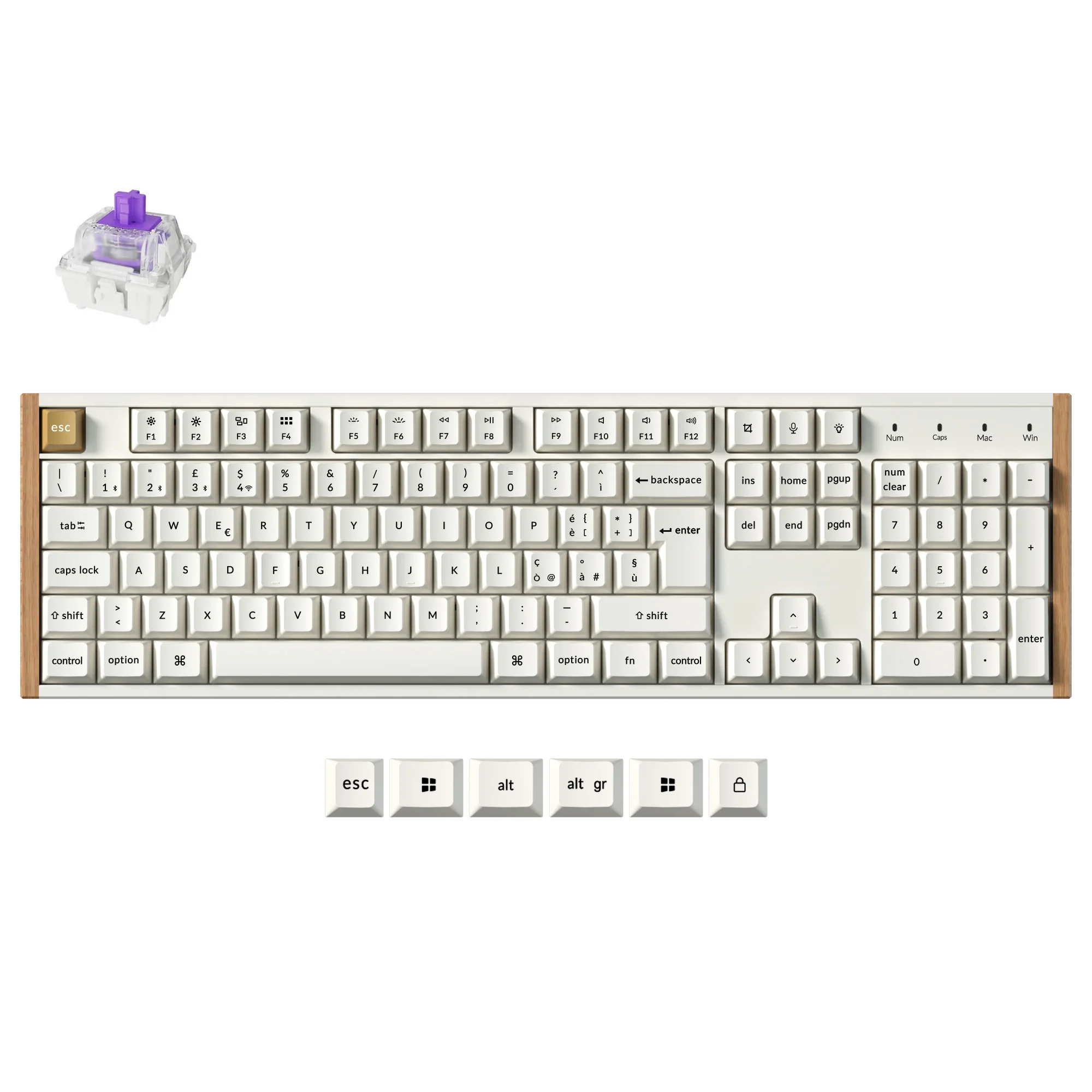 Keychron K10 HE Wireless Magnetic Switch Custom Keyboard ISO Layout Collection - Image 9
