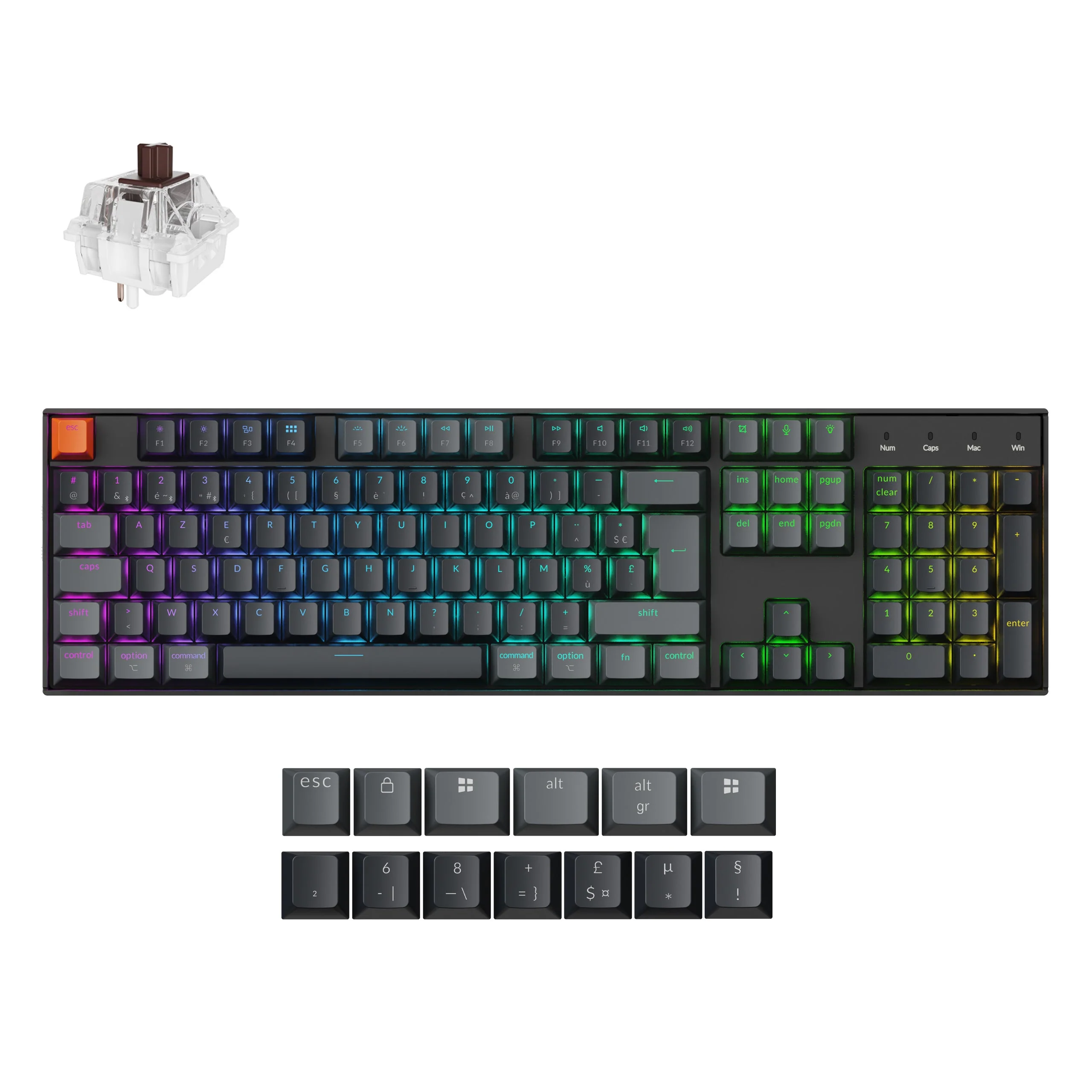 Keychron K10 QMK Wireless Mechanical Keyboard (ISO Layout) - Version 2 - Image 11