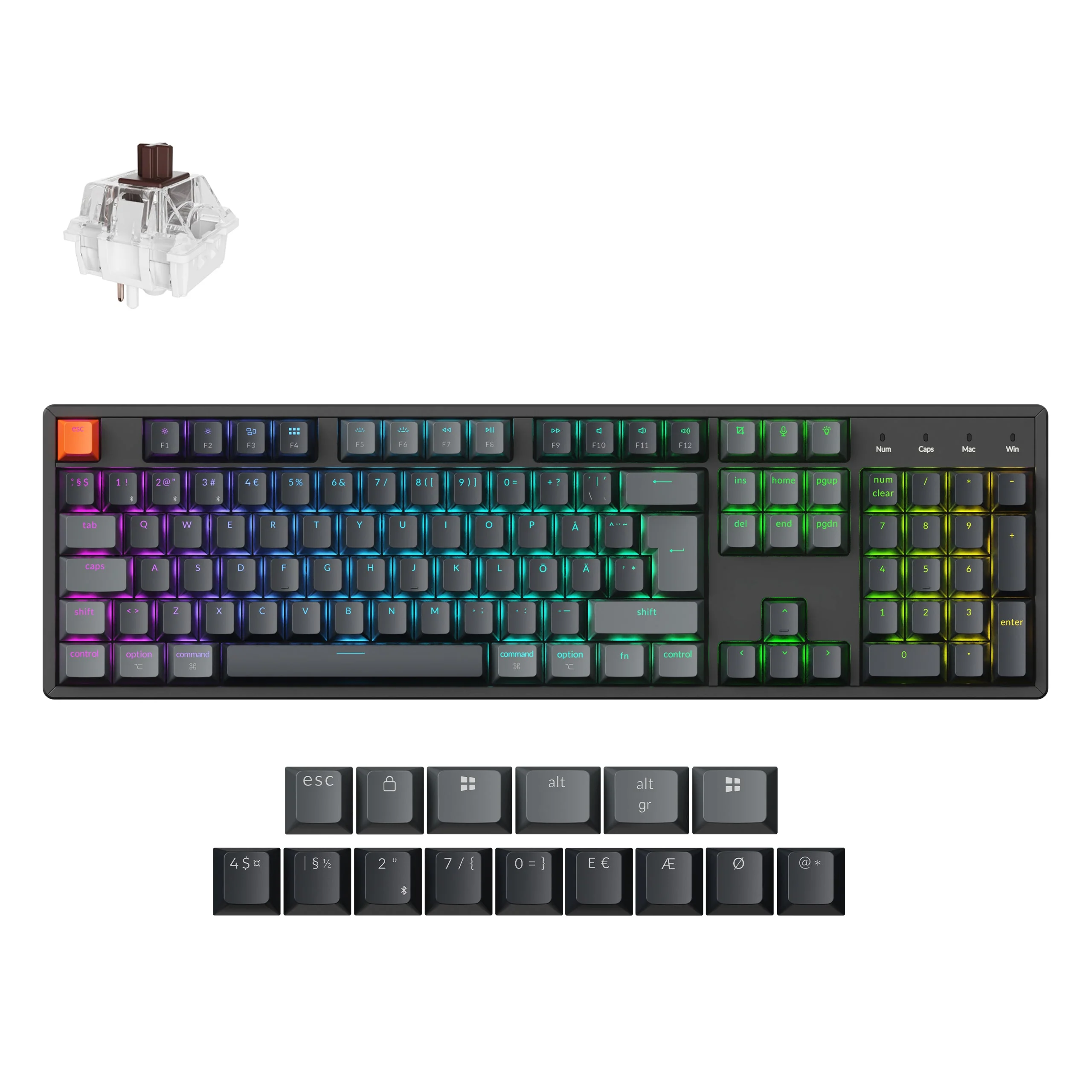 Keychron K10 QMK Wireless Mechanical Keyboard (ISO Layout) - Version 2 - Image 14
