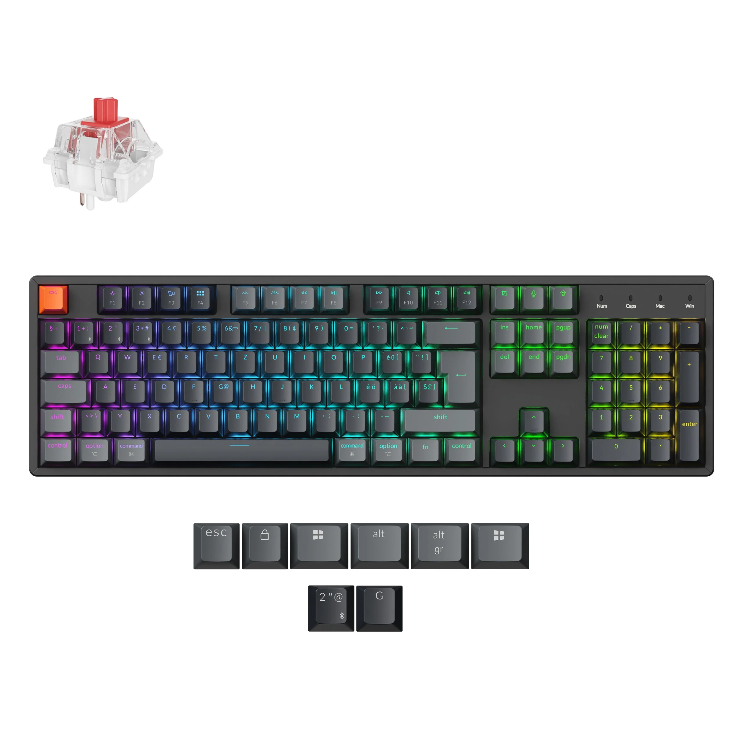 Keychron K10 QMK Wireless Mechanical Keyboard (ISO Layout) - Version 2 - Image 16