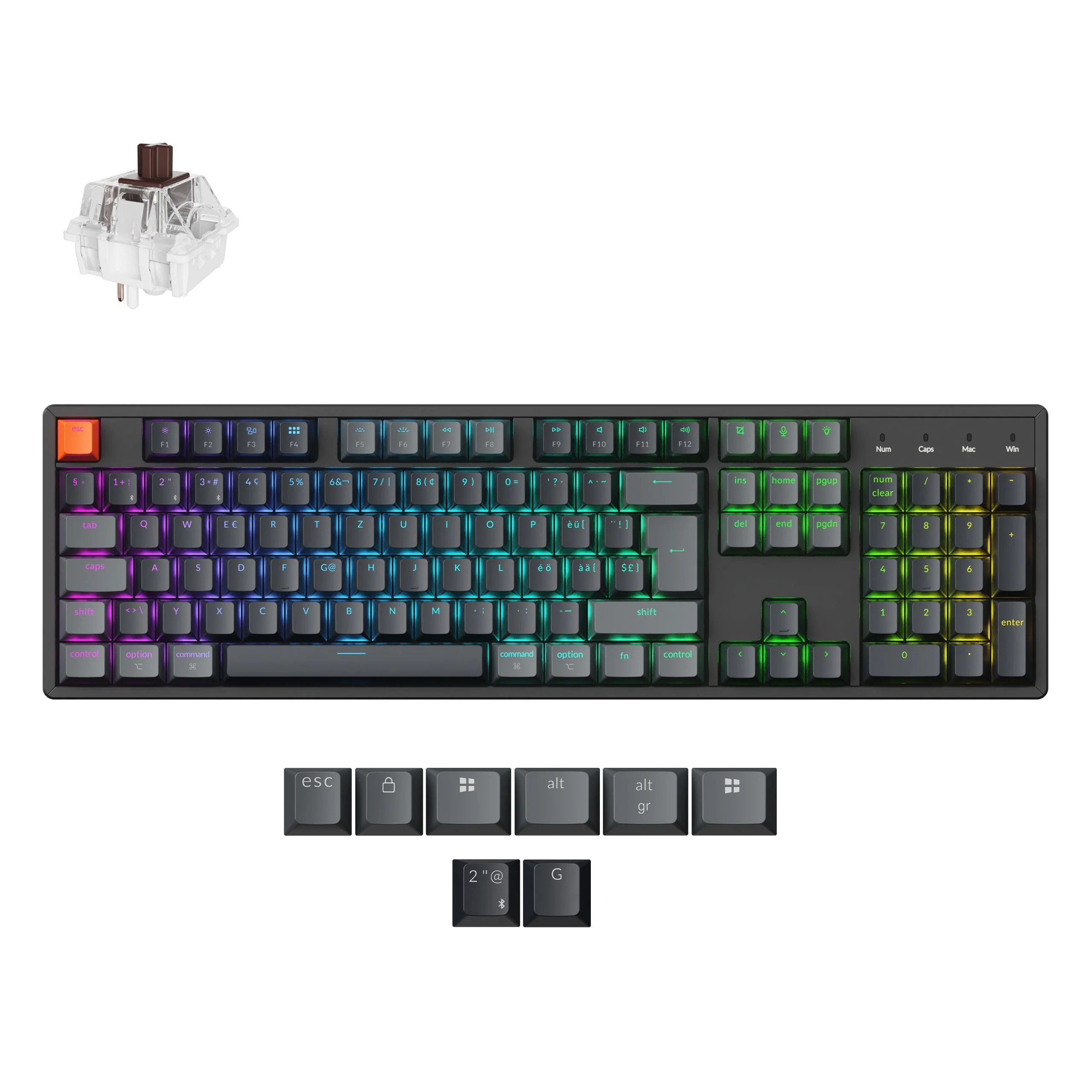 Keychron K10 QMK Wireless Mechanical Keyboard (ISO Layout) - Version 2 - Image 17