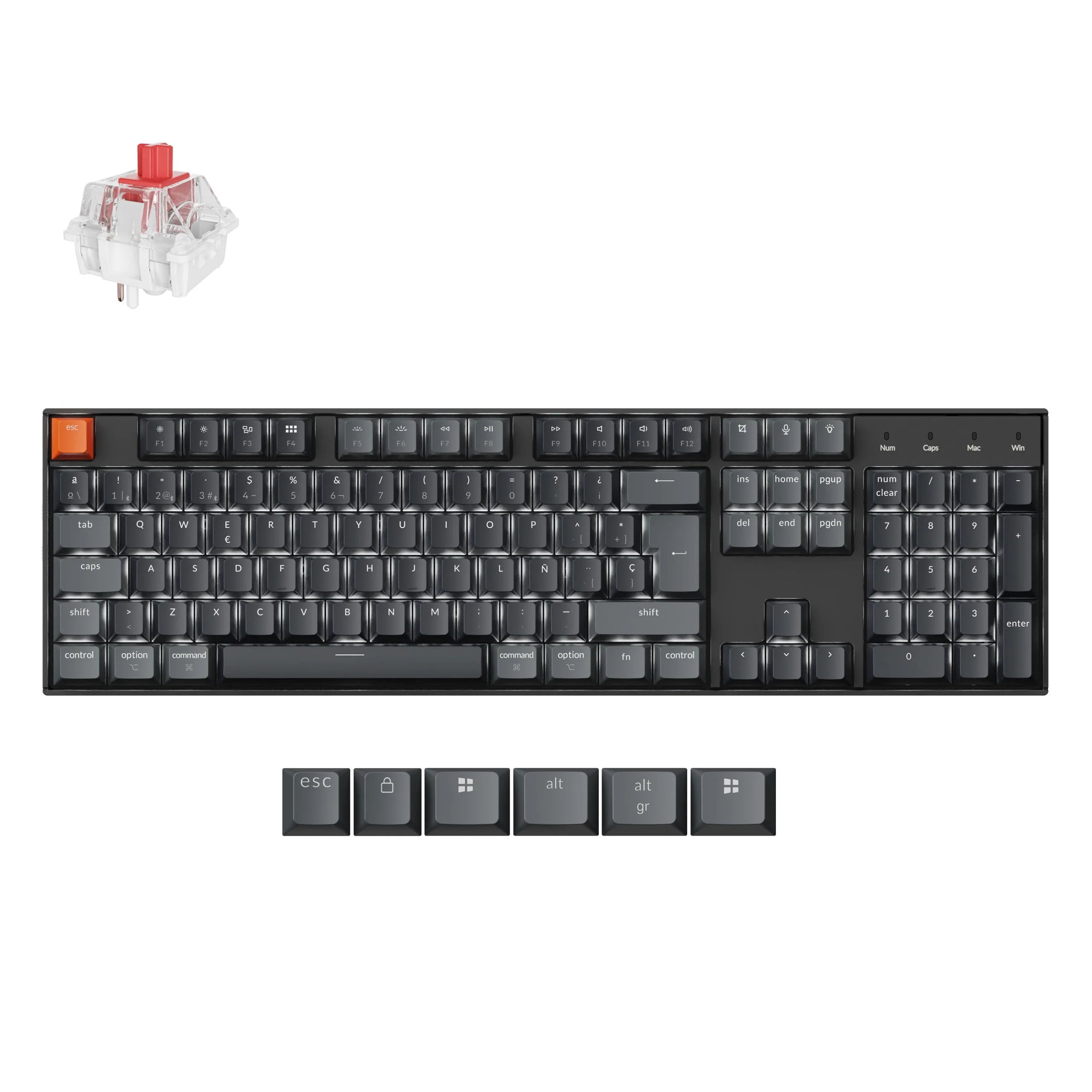 Keychron K10 QMK Wireless Mechanical Keyboard (ISO Layout) - Version 2 - Image 19