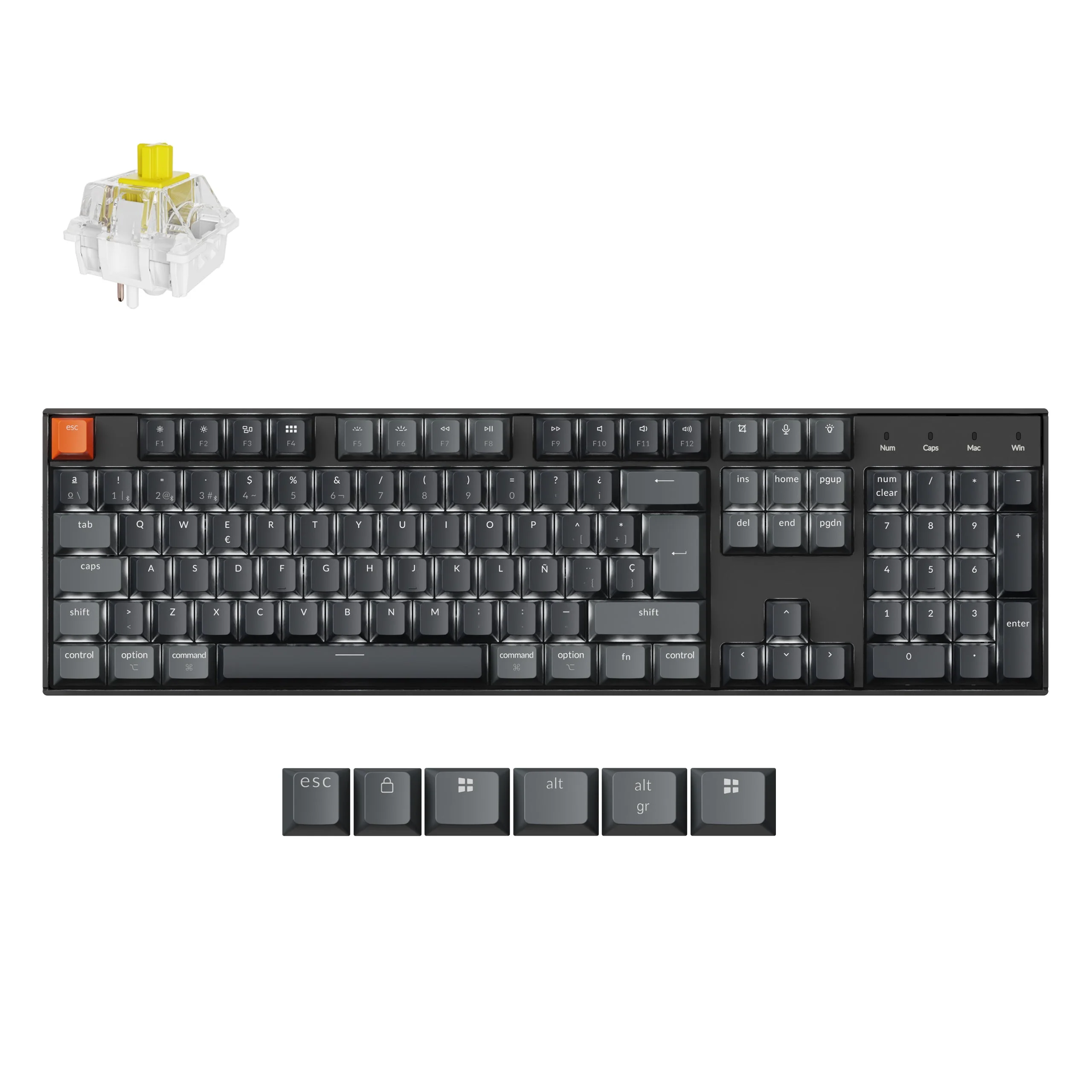 Keychron K10 QMK Wireless Mechanical Keyboard (ISO Layout) - Version 2 - Image 21