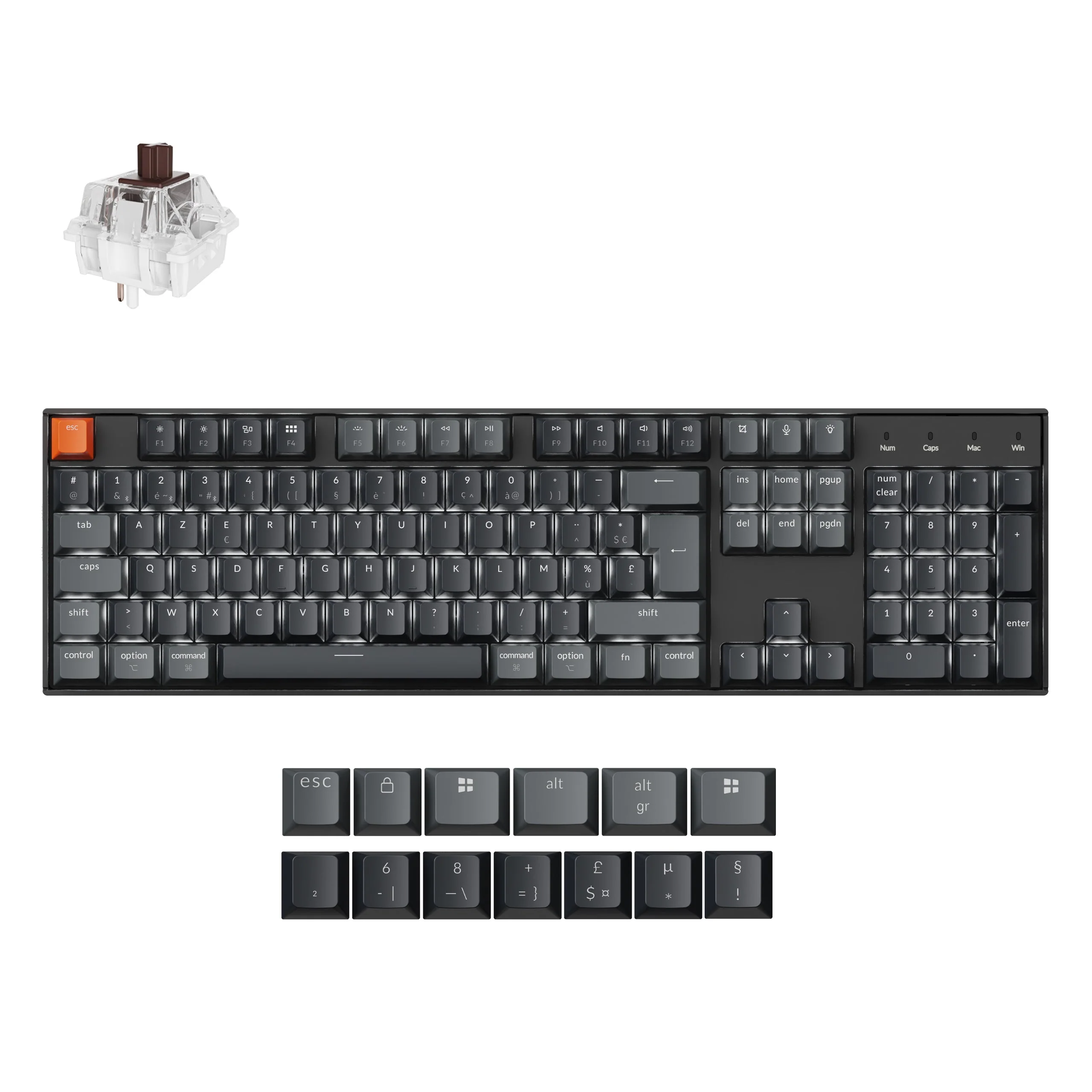 Keychron K10 QMK Wireless Mechanical Keyboard (ISO Layout) - Version 2 - Image 23