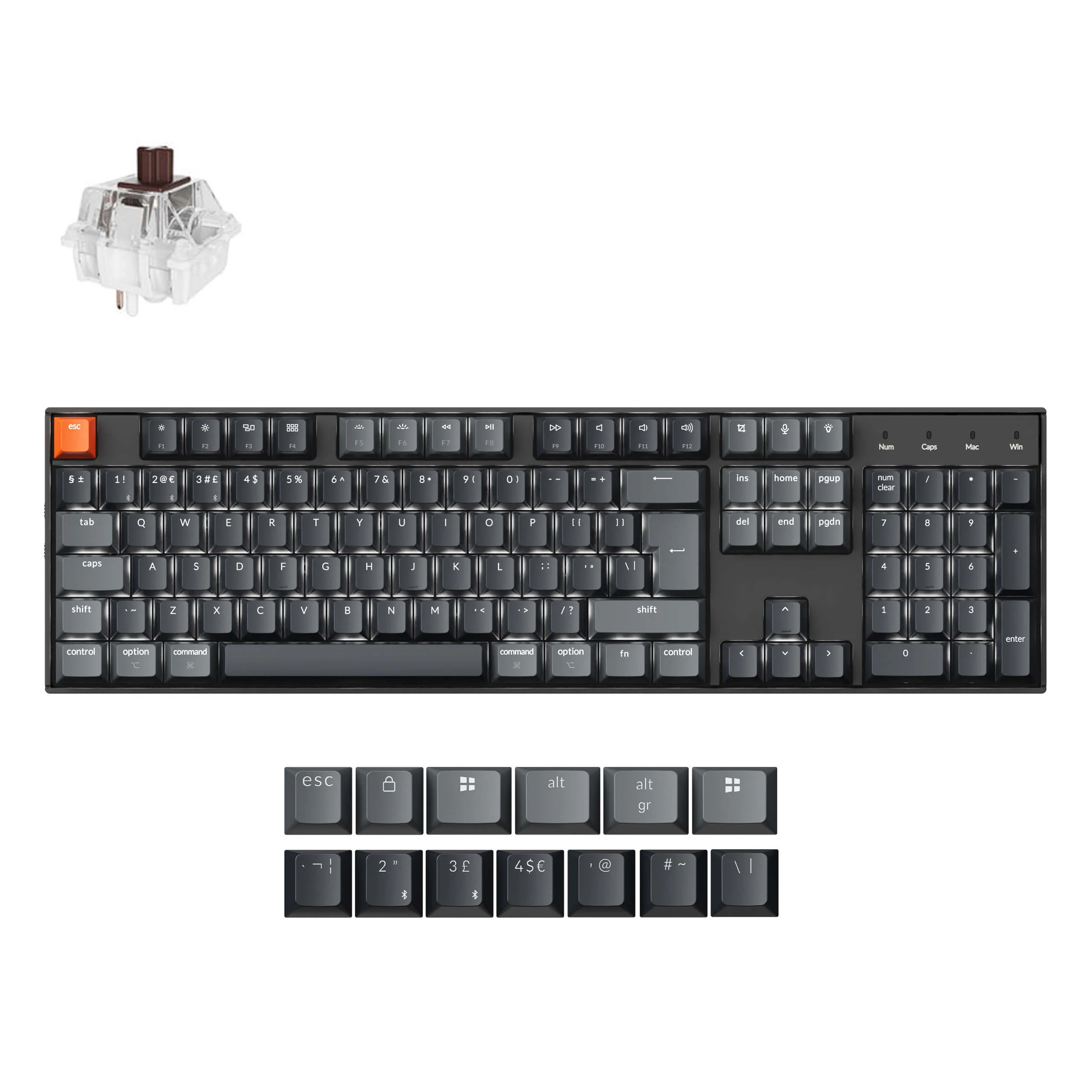 Keychron K10 QMK Wireless Mechanical Keyboard (ISO Layout) - Version 2 - Image 32