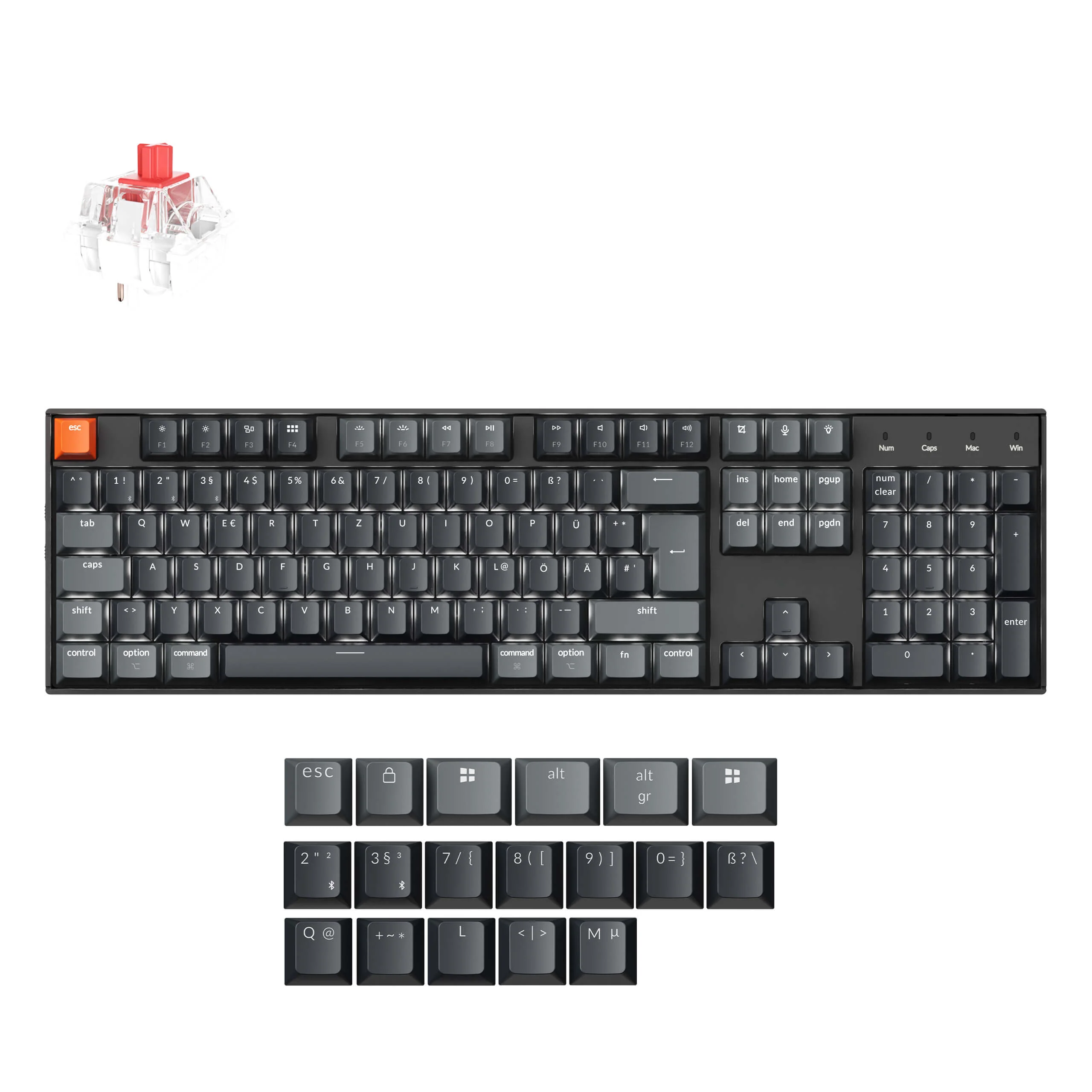 Keychron K10 QMK Wireless Mechanical Keyboard (ISO Layout) - Version 2 - Image 34