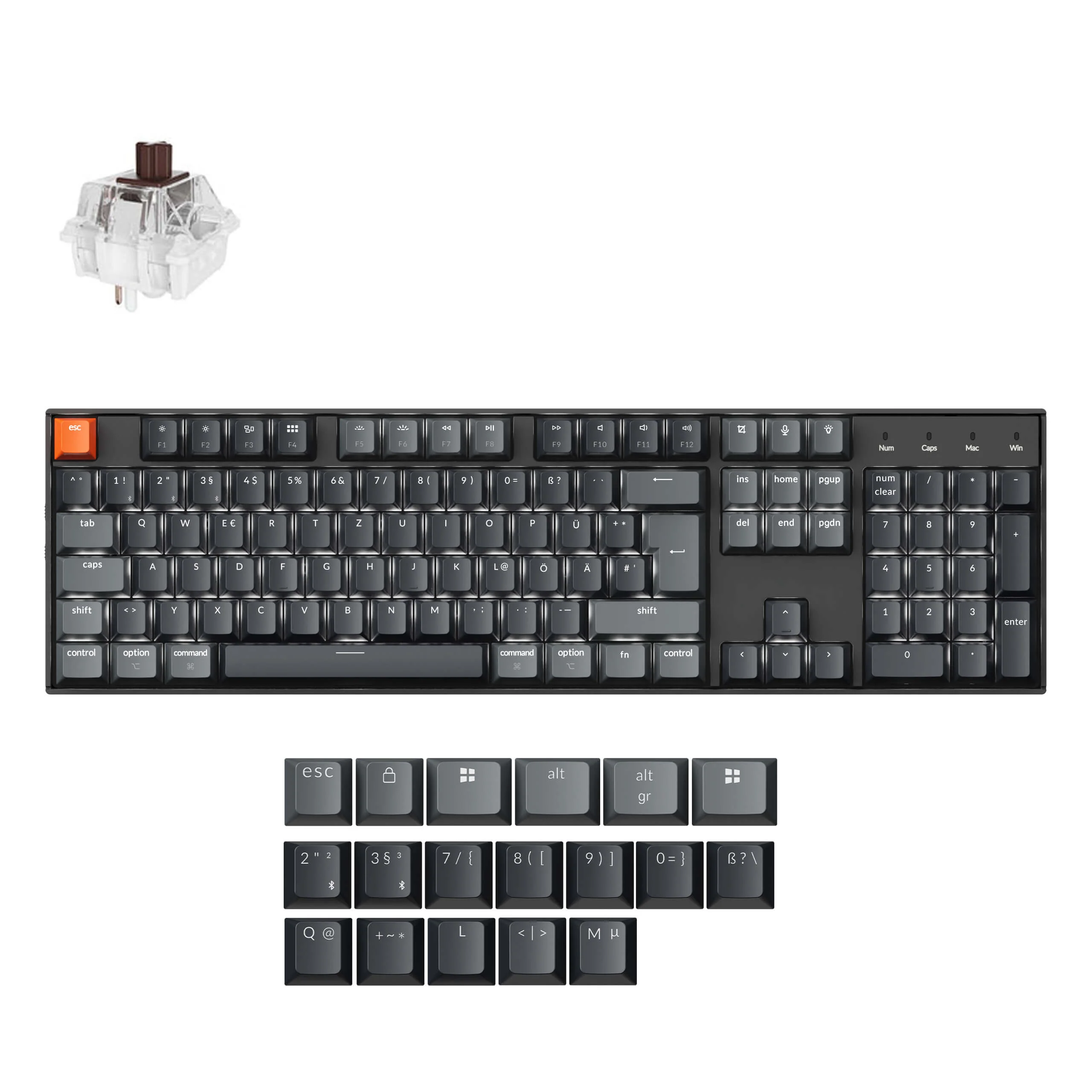 Keychron K10 QMK Wireless Mechanical Keyboard (ISO Layout) - Version 2 - Image 35