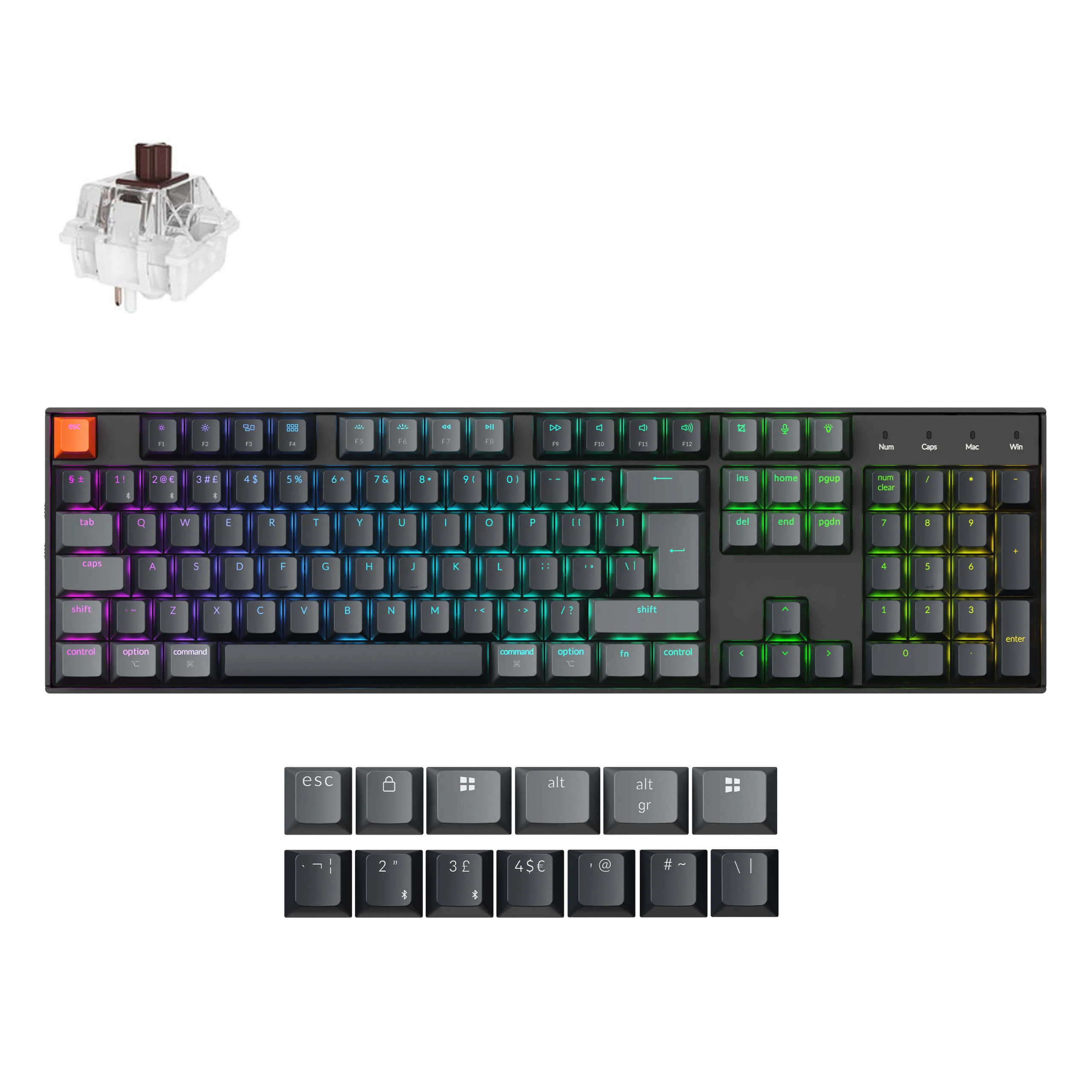 Keychron K10 QMK Wireless Mechanical Keyboard (ISO Layout) - Version 2 - Image 38