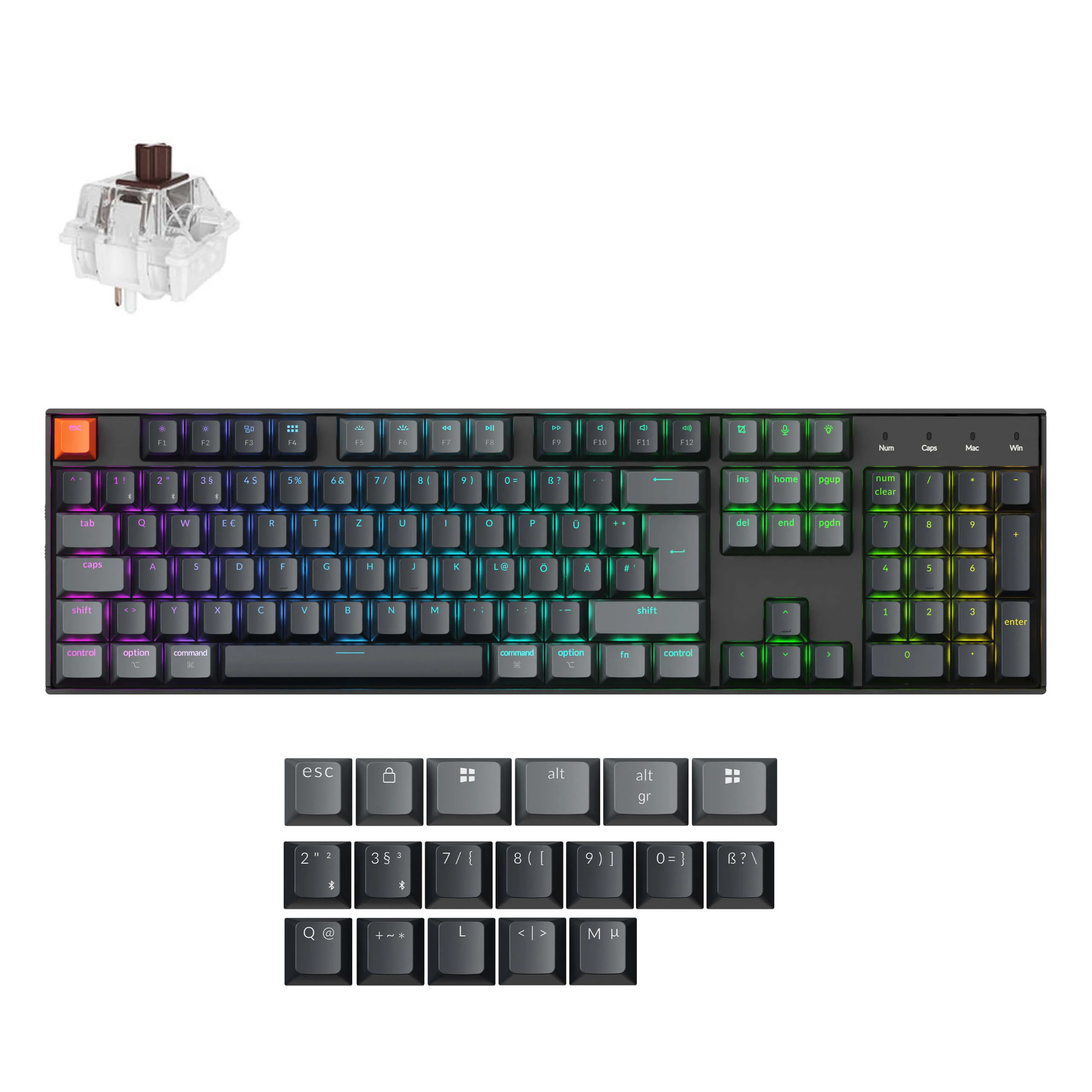 Keychron K10 QMK Wireless Mechanical Keyboard (ISO Layout) - Version 2 - Image 41