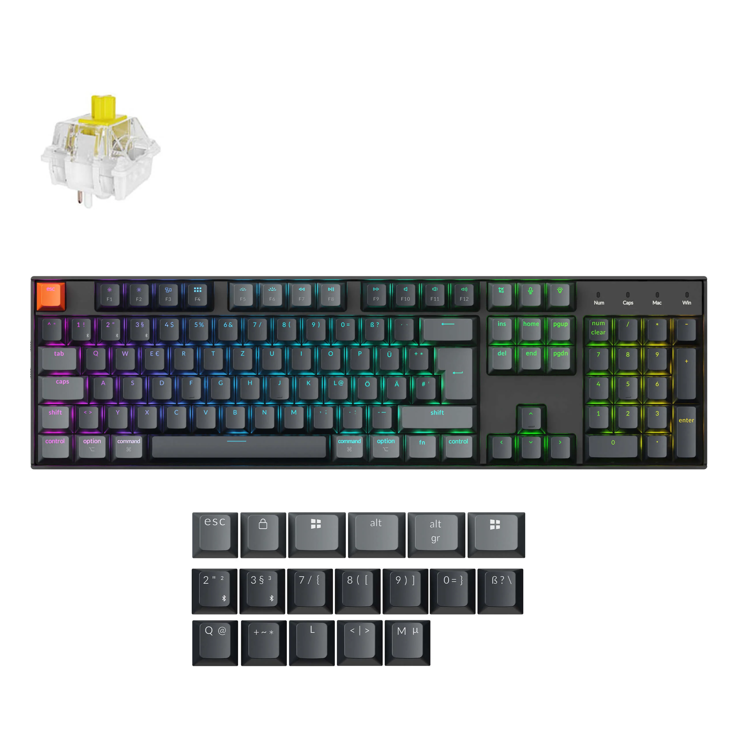 Keychron K10 QMK Wireless Mechanical Keyboard (ISO Layout) - Version 2 - Image 42