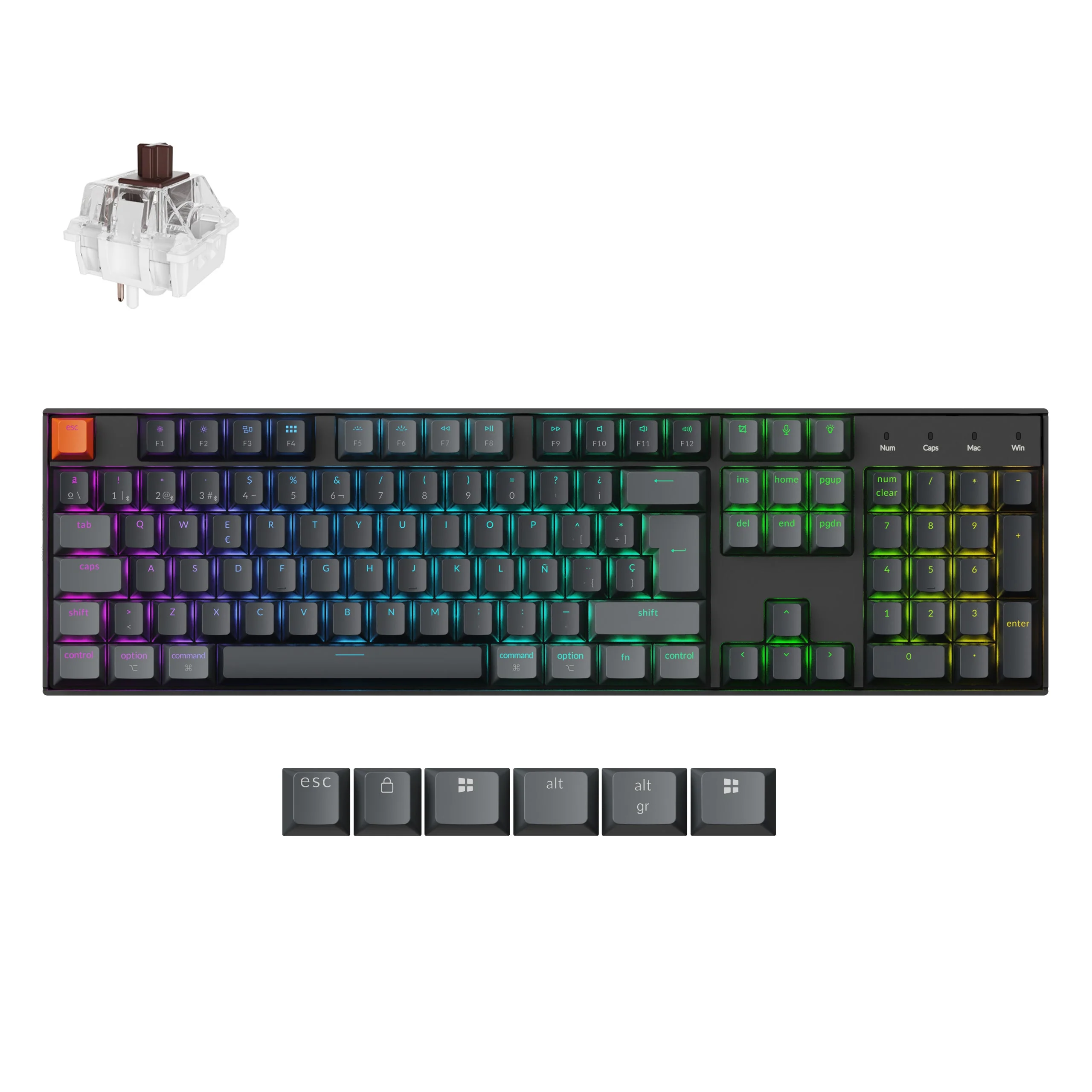 Keychron K10 QMK Wireless Mechanical Keyboard (ISO Layout) - Version 2 - Image 8