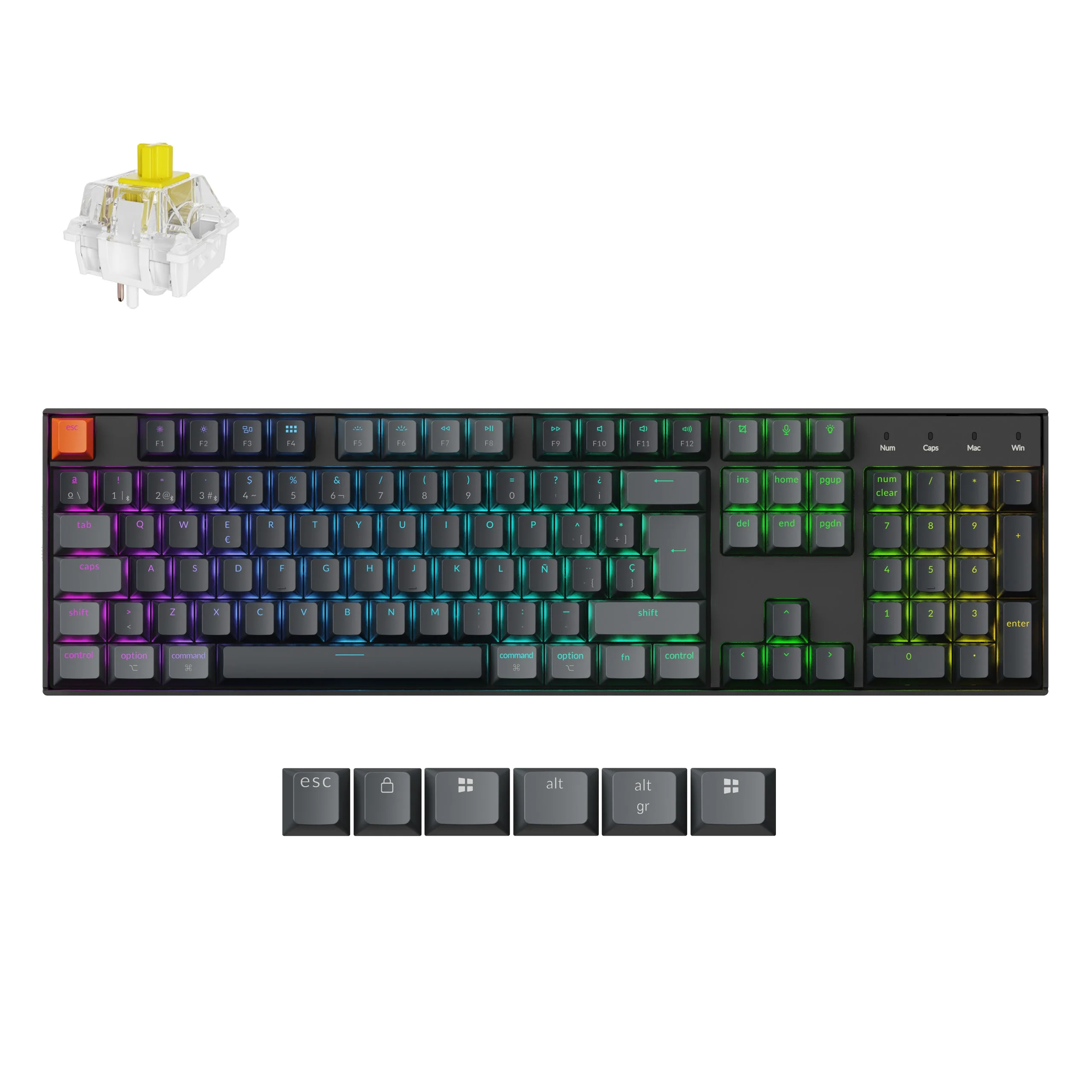 Keychron K10 QMK Wireless Mechanical Keyboard (ISO Layout) - Version 2 - Image 9