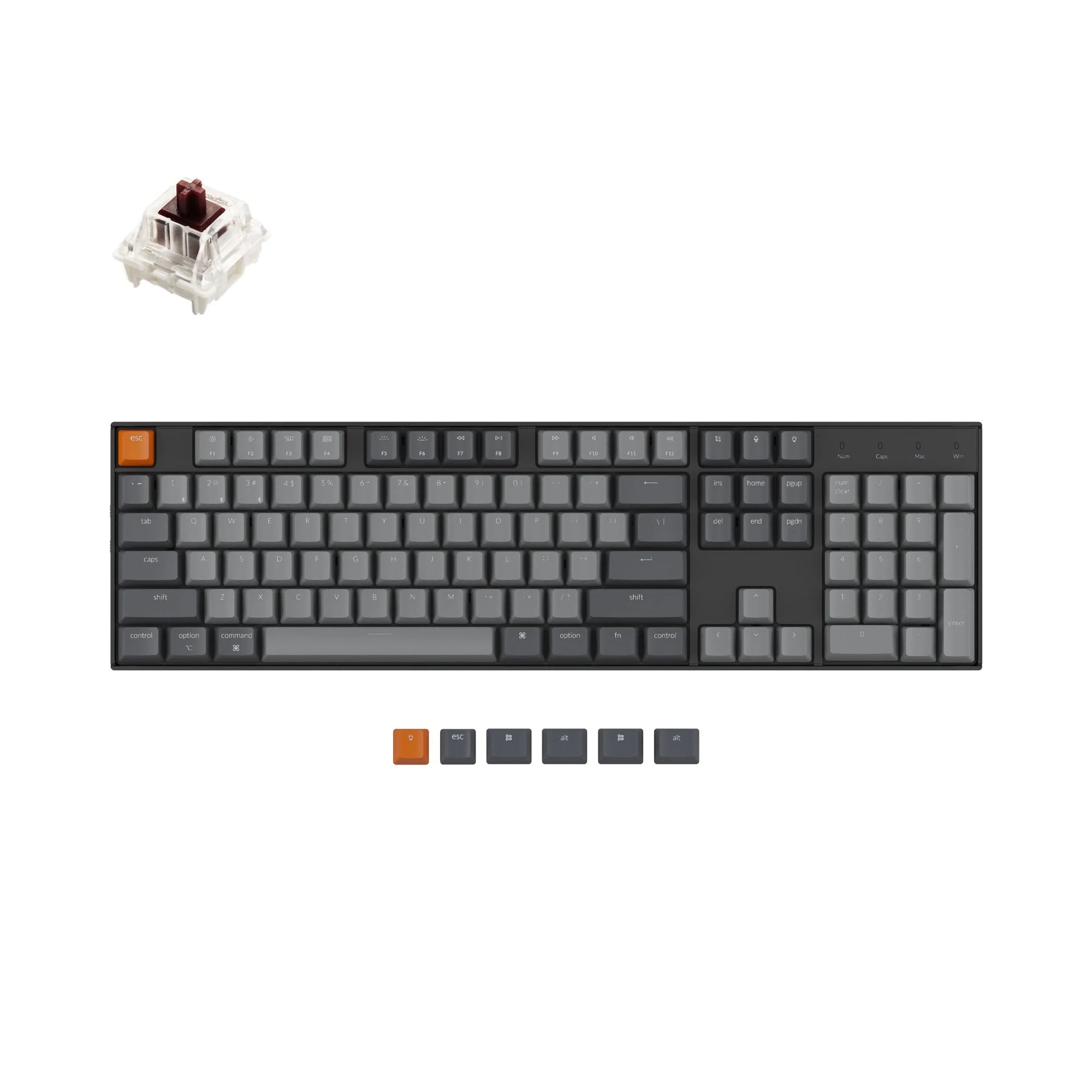 Keychron K10 Wireless Mechanical Keyboard (US ANSI Layout) - Image 3